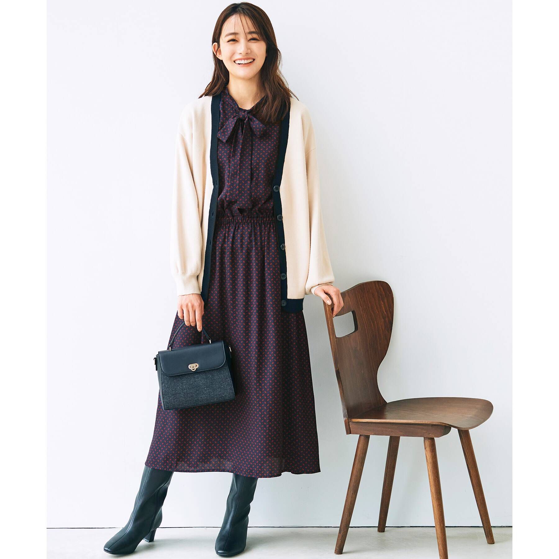 grove「◆【裏フリースで柔らかい筒】人間工学 ウォームソフトロングブーツ」|ショートブーツ|