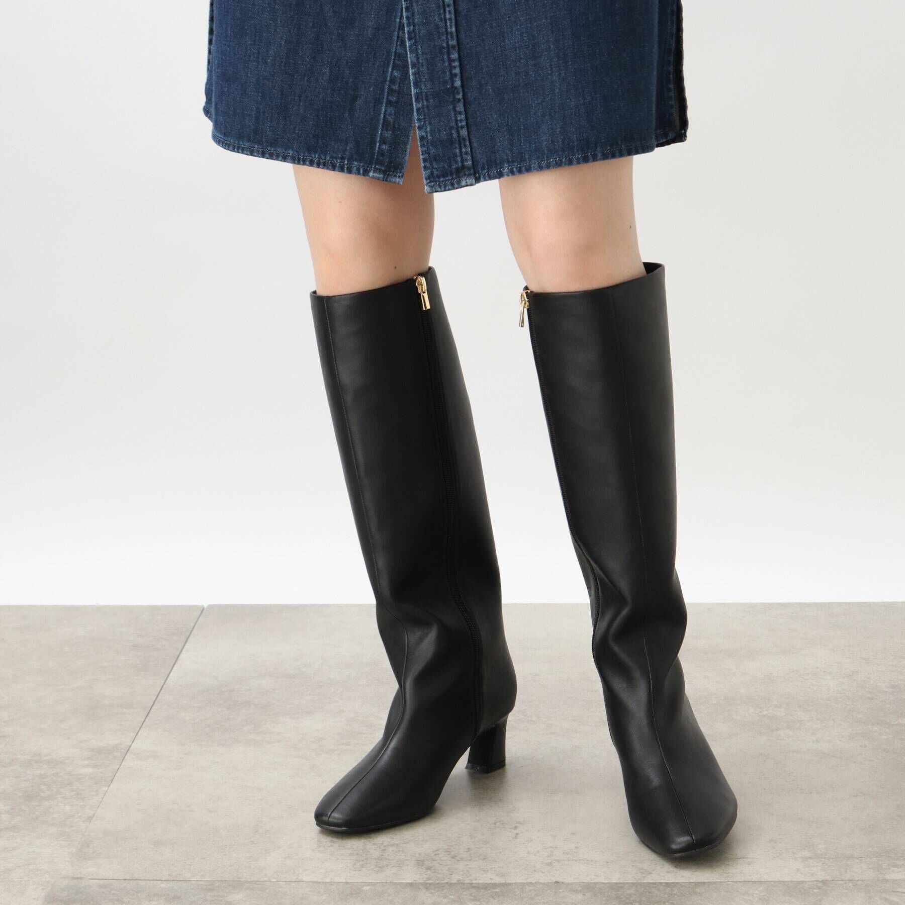 grove「◆【裏フリースで柔らかい筒】人間工学 ウォームソフトロングブーツ」|ショートブーツ|