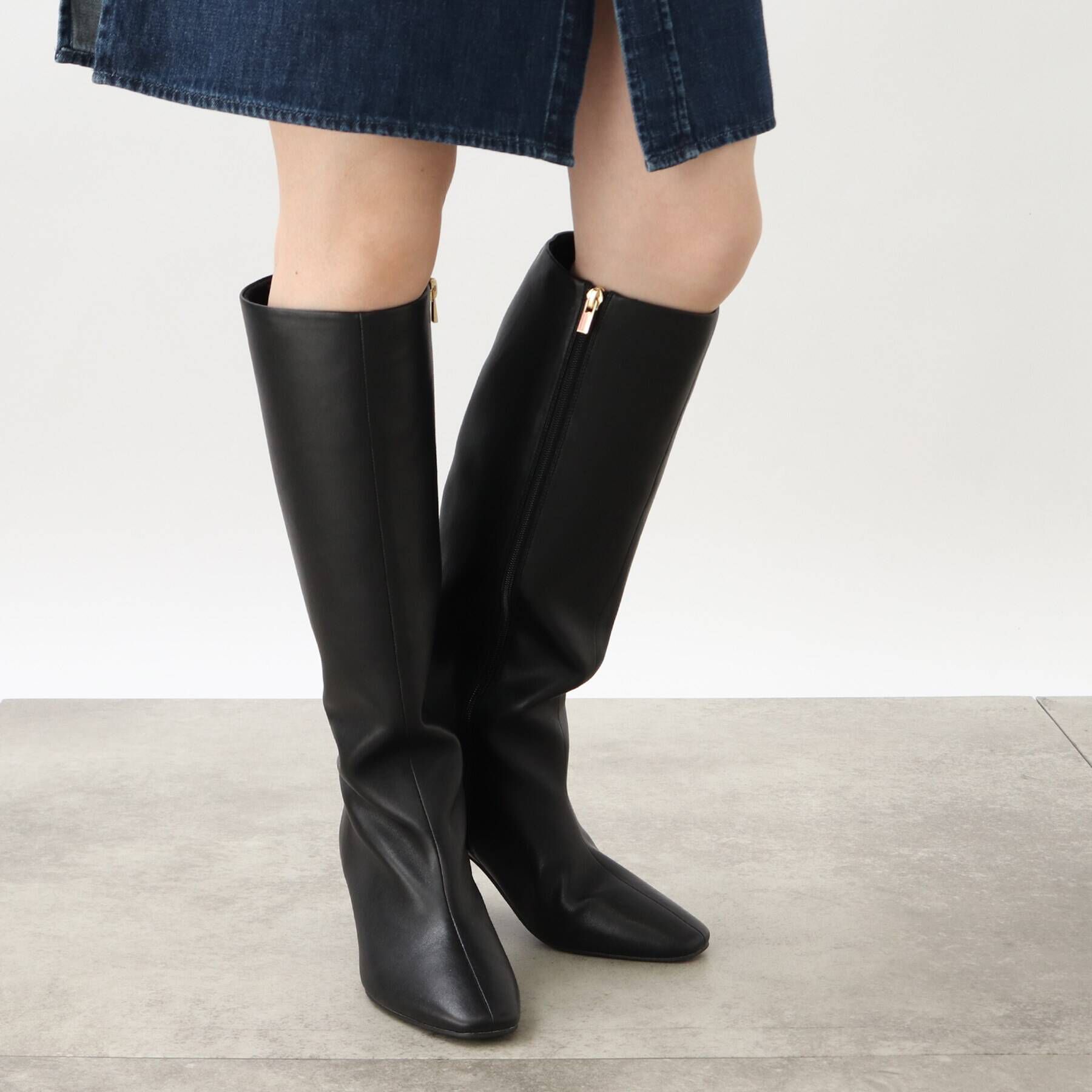 grove「◆【裏フリースで柔らかい筒】人間工学 ウォームソフトロングブーツ」|ショートブーツ|