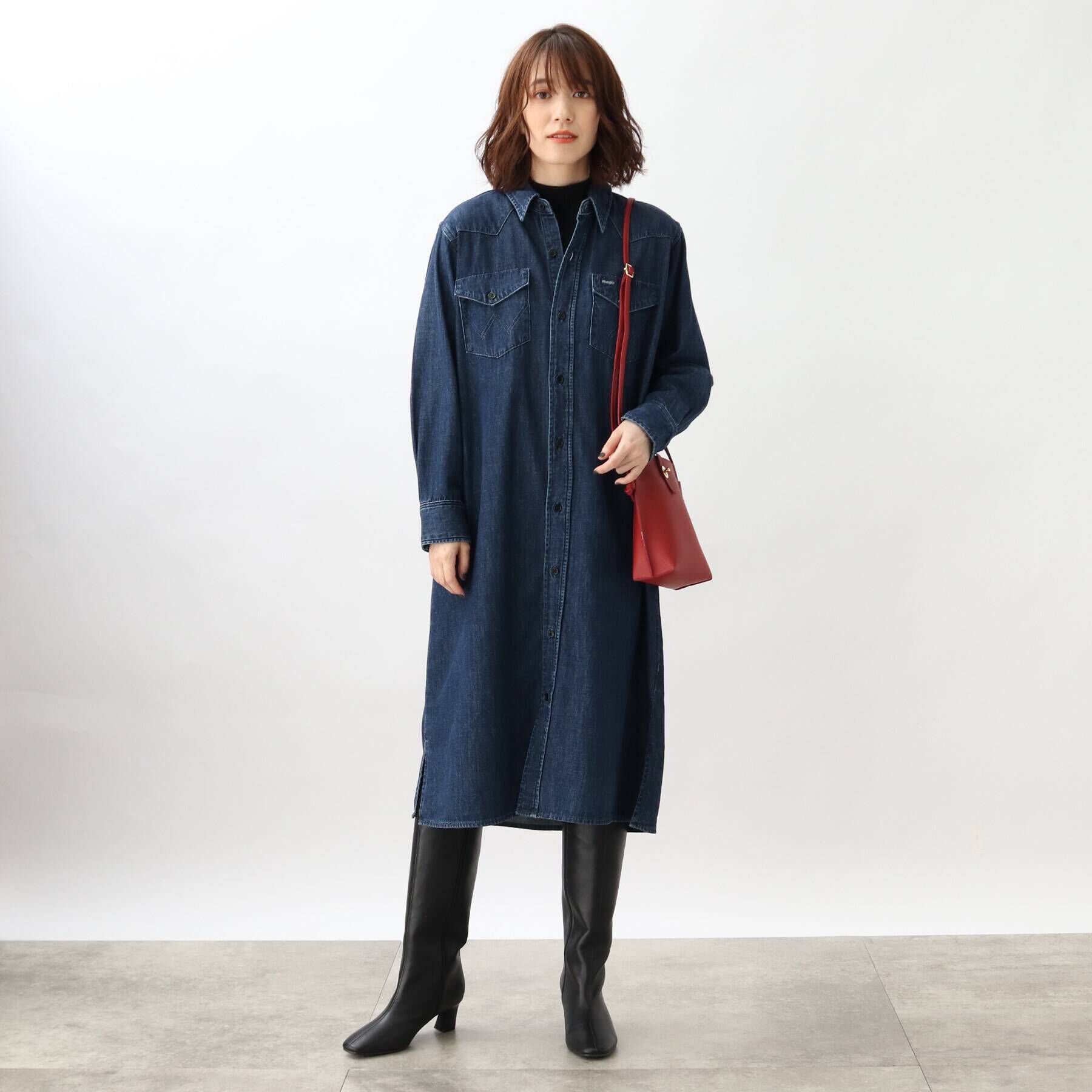 grove「◆【裏フリースで柔らかい筒】人間工学 ウォームソフトロングブーツ」|ショートブーツ|