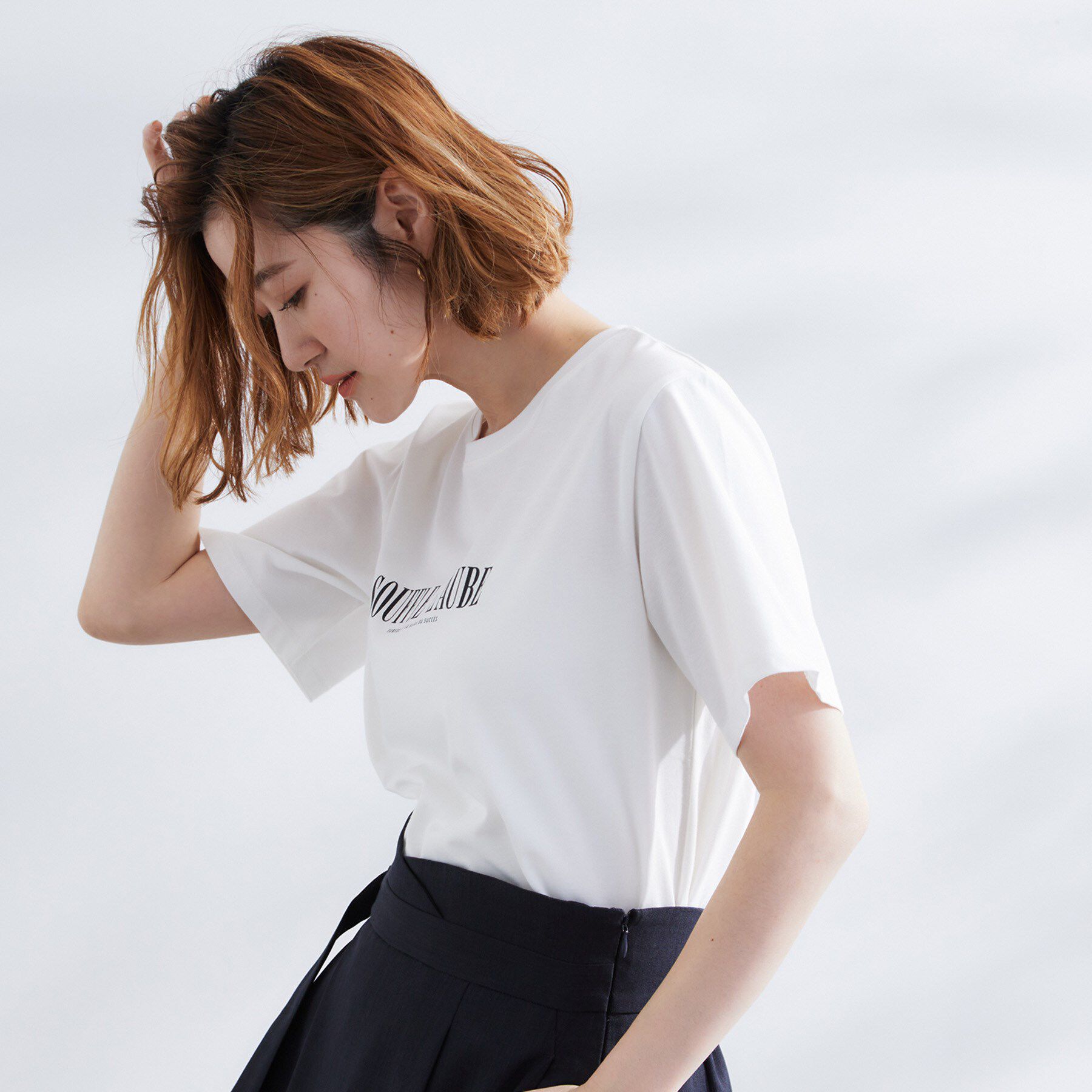 grove「【UVカット・接触冷感】ベーシックロゴTシャツ」|Tシャツ・カットソー|