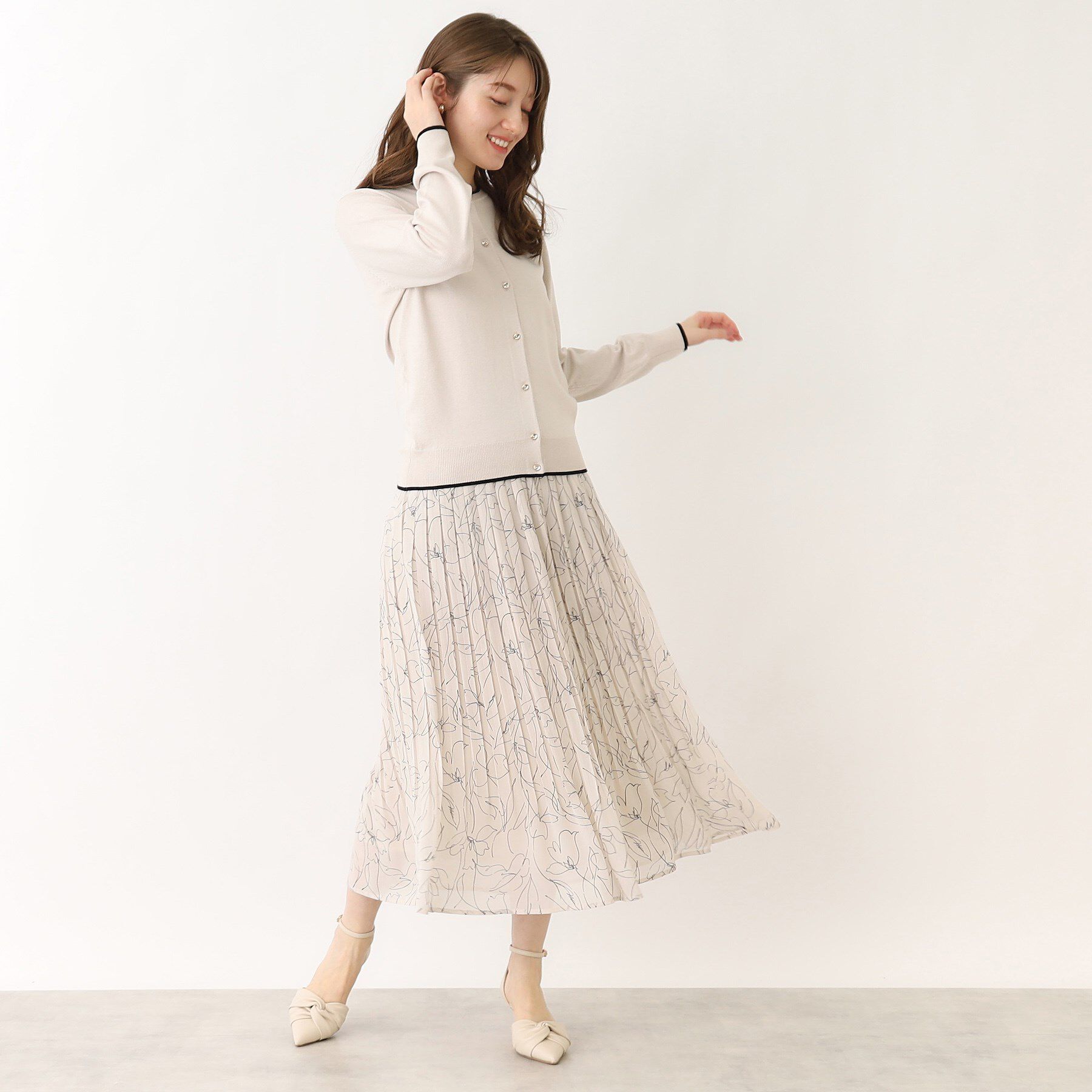 index「《新色追加》着丈が選べる！プリーツフレアスカート【イージーケア／防シワ／洗濯機洗い可】」|スカート|