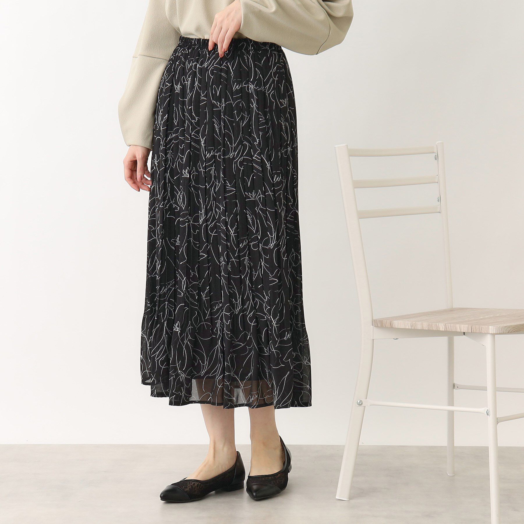 index「《新色追加》着丈が選べる！プリーツフレアスカート【イージーケア／防シワ／洗濯機洗い可】」|スカート|