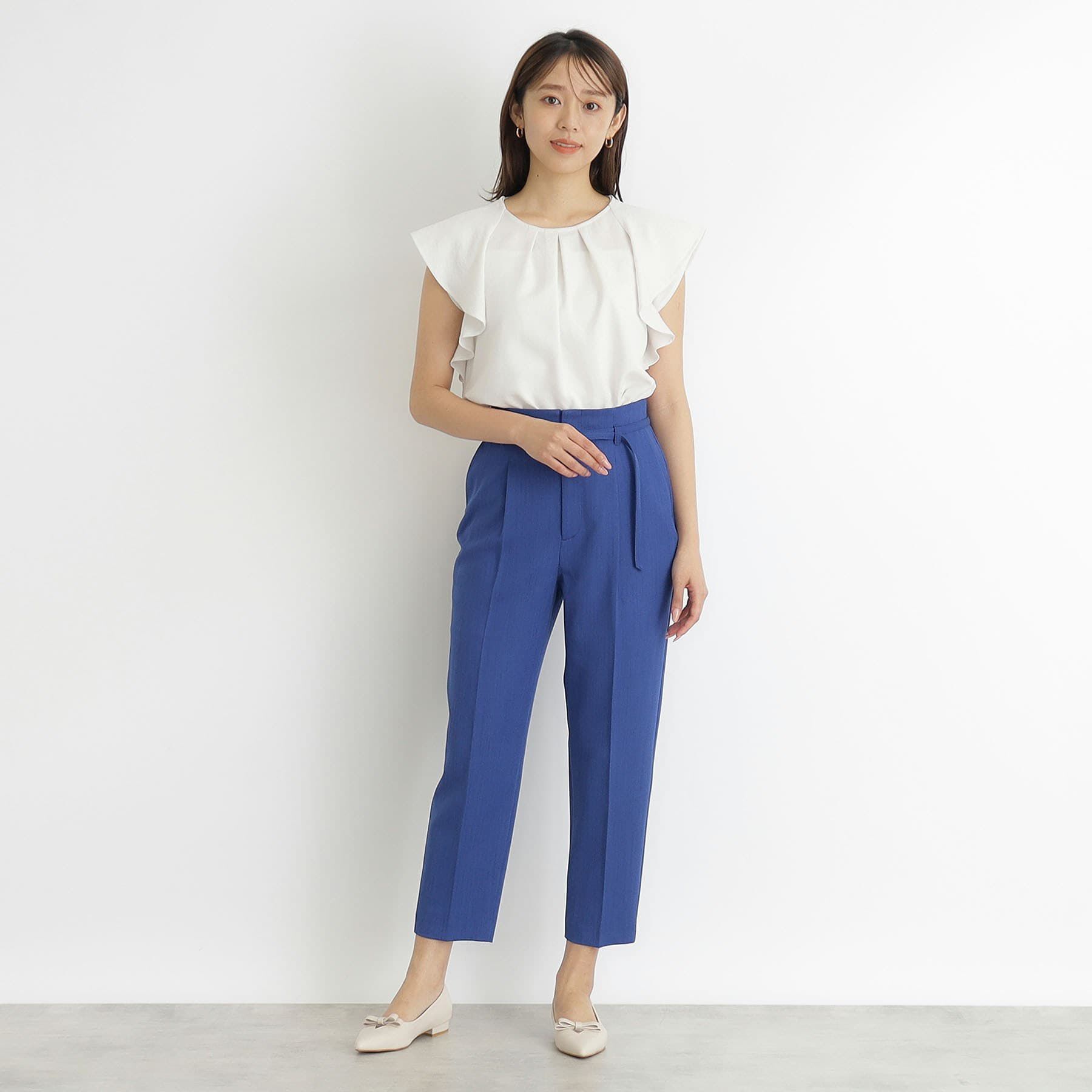 index「ストレッチベルテッドテーパードパンツ【吸水速乾／防シワ／洗濯機洗い可】」|その他|