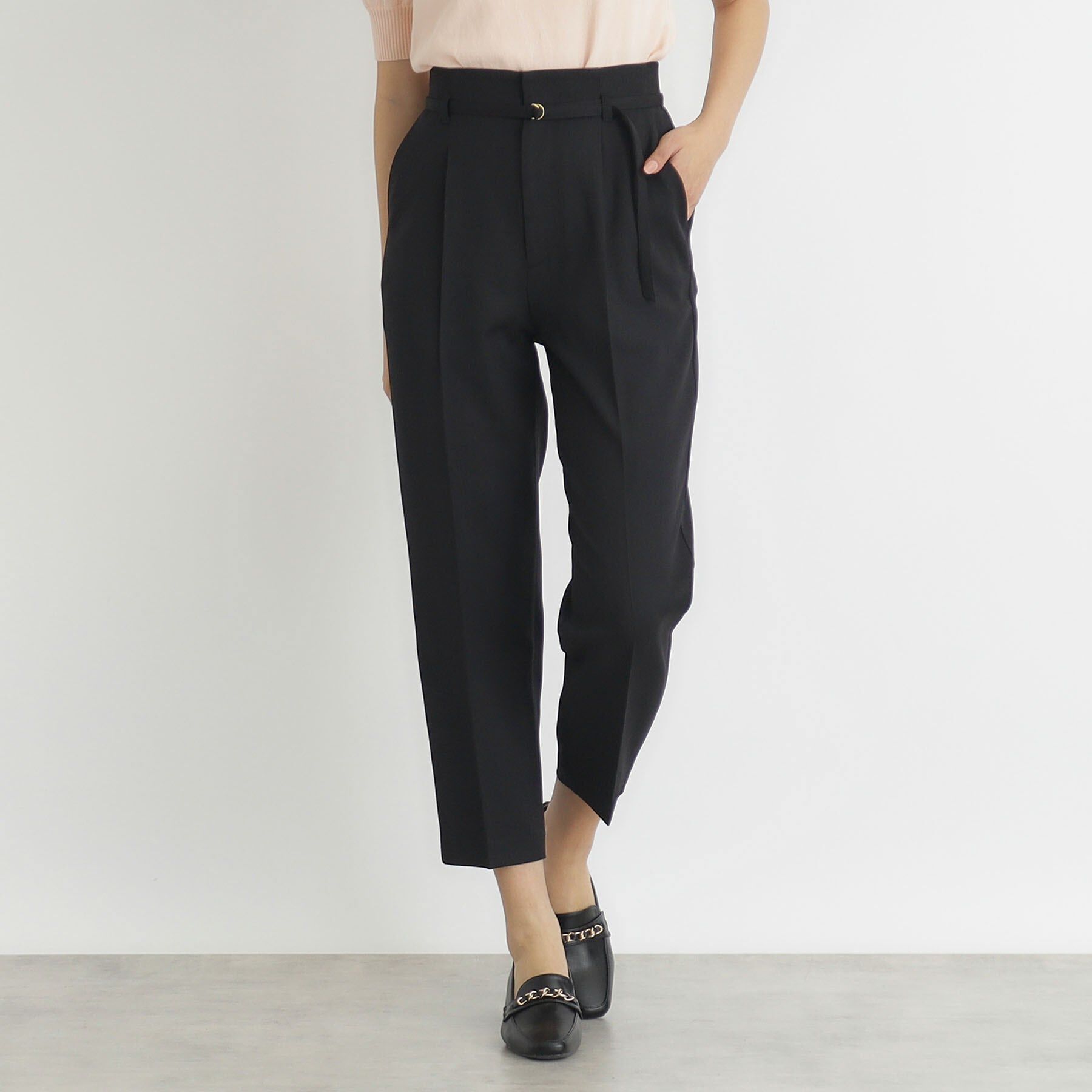 index「ストレッチベルテッドテーパードパンツ【吸水速乾／防シワ／洗濯機洗い可】」|その他|