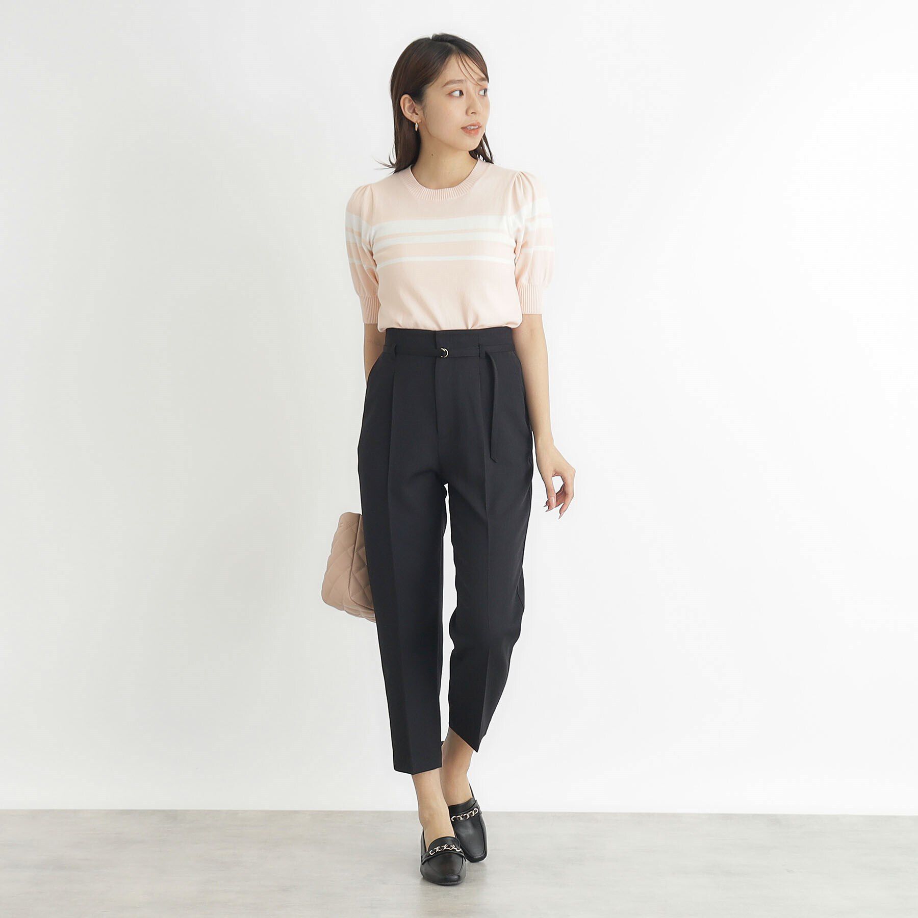 index「ストレッチベルテッドテーパードパンツ【吸水速乾／防シワ／洗濯機洗い可】」|その他|