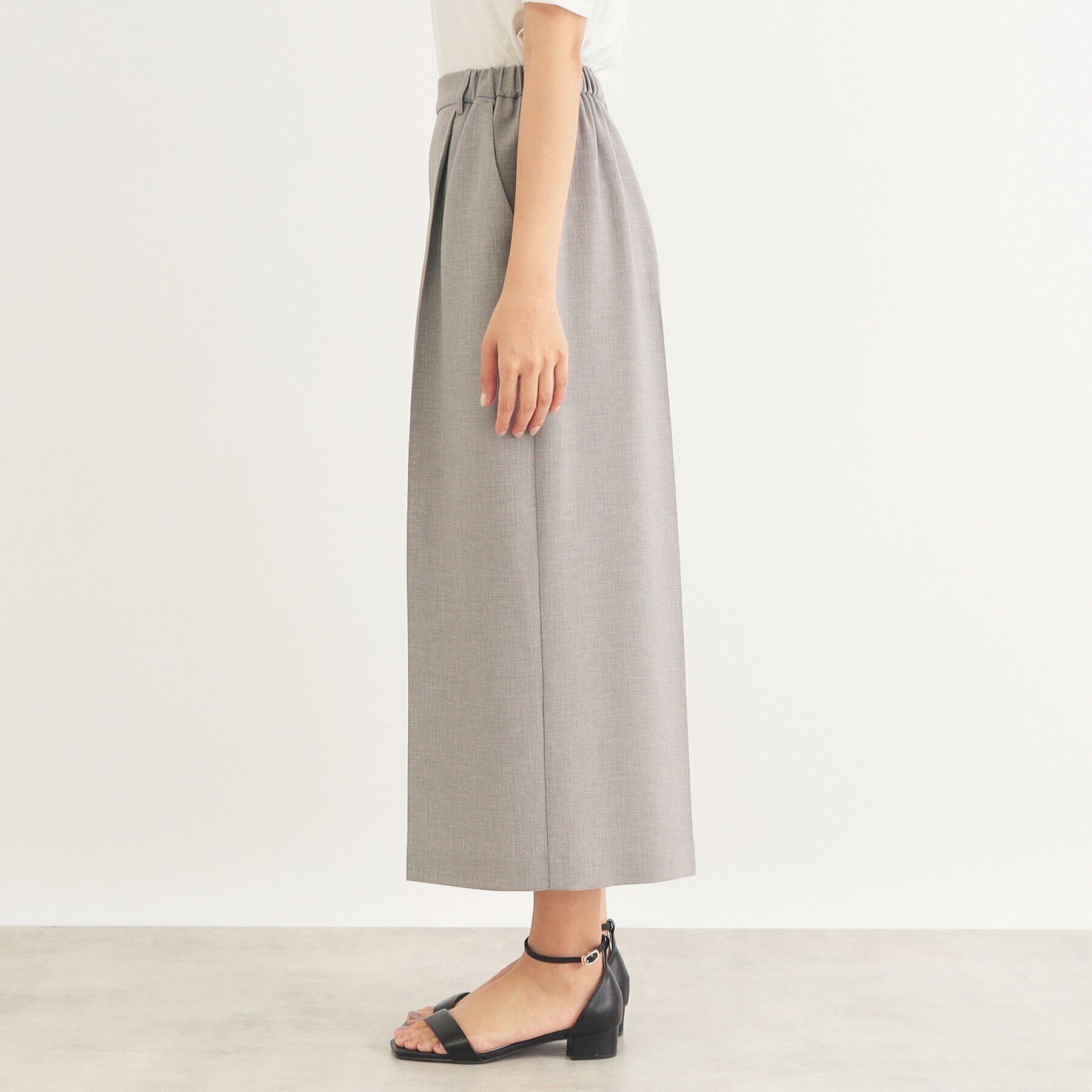 index「リネンタッチ ガウチョパンツ/セットアップ対応【防シワ/吸水速乾/イージーアイロン/洗濯機洗い可】」|その他|