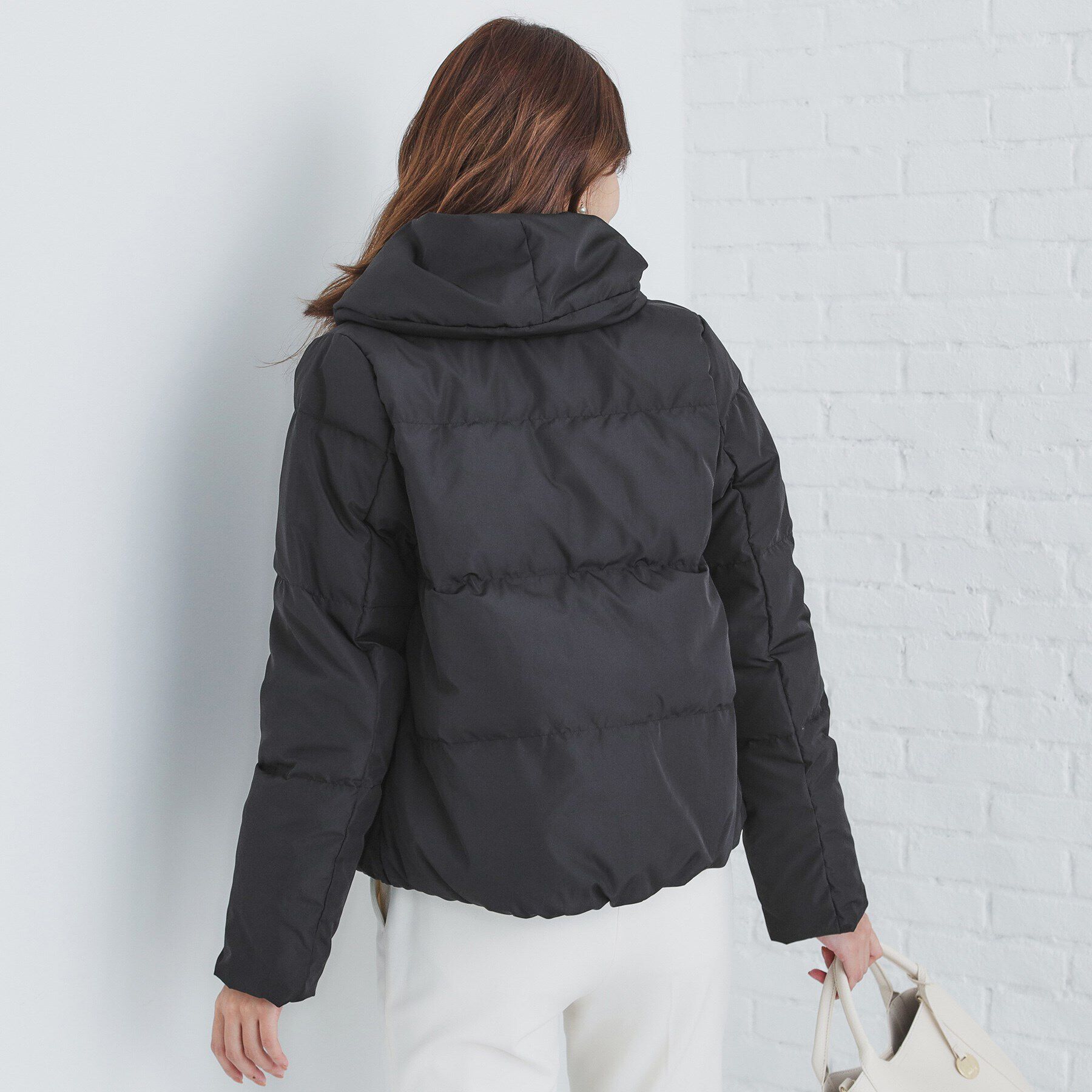 index「《美人百花掲載》河田ダウン ショートコート【洗濯機洗い可/撥水/静電気防止裏地】」|ダウン|