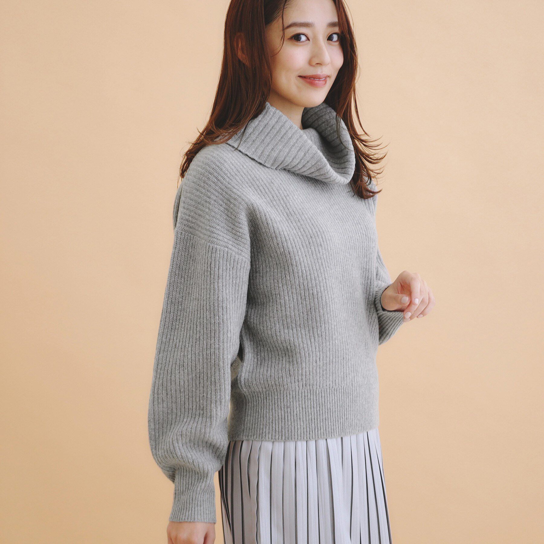 index「オフタートルニット【洗える】」|ニット・セーター|