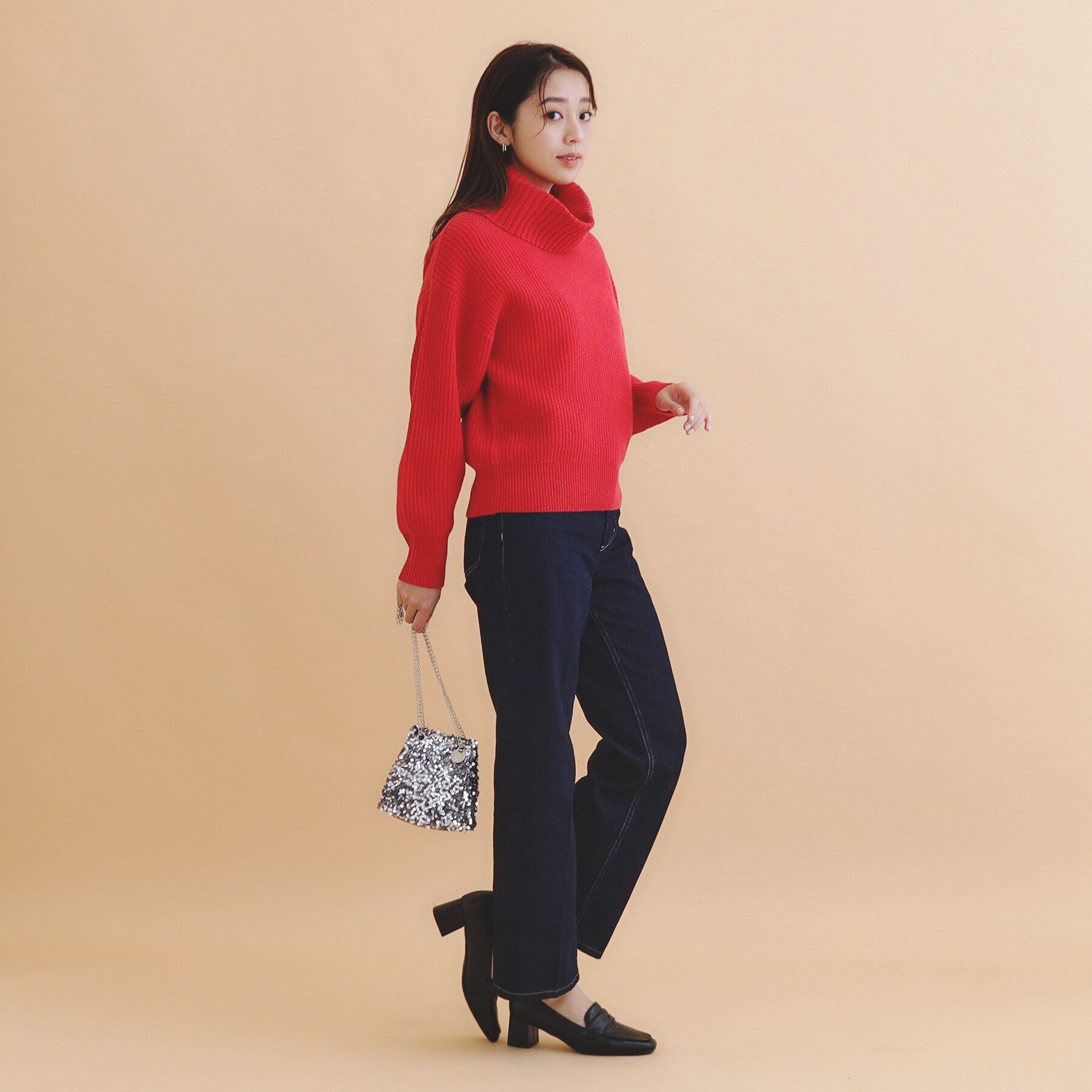 index「オフタートルニット【洗える】」|ニット・セーター|