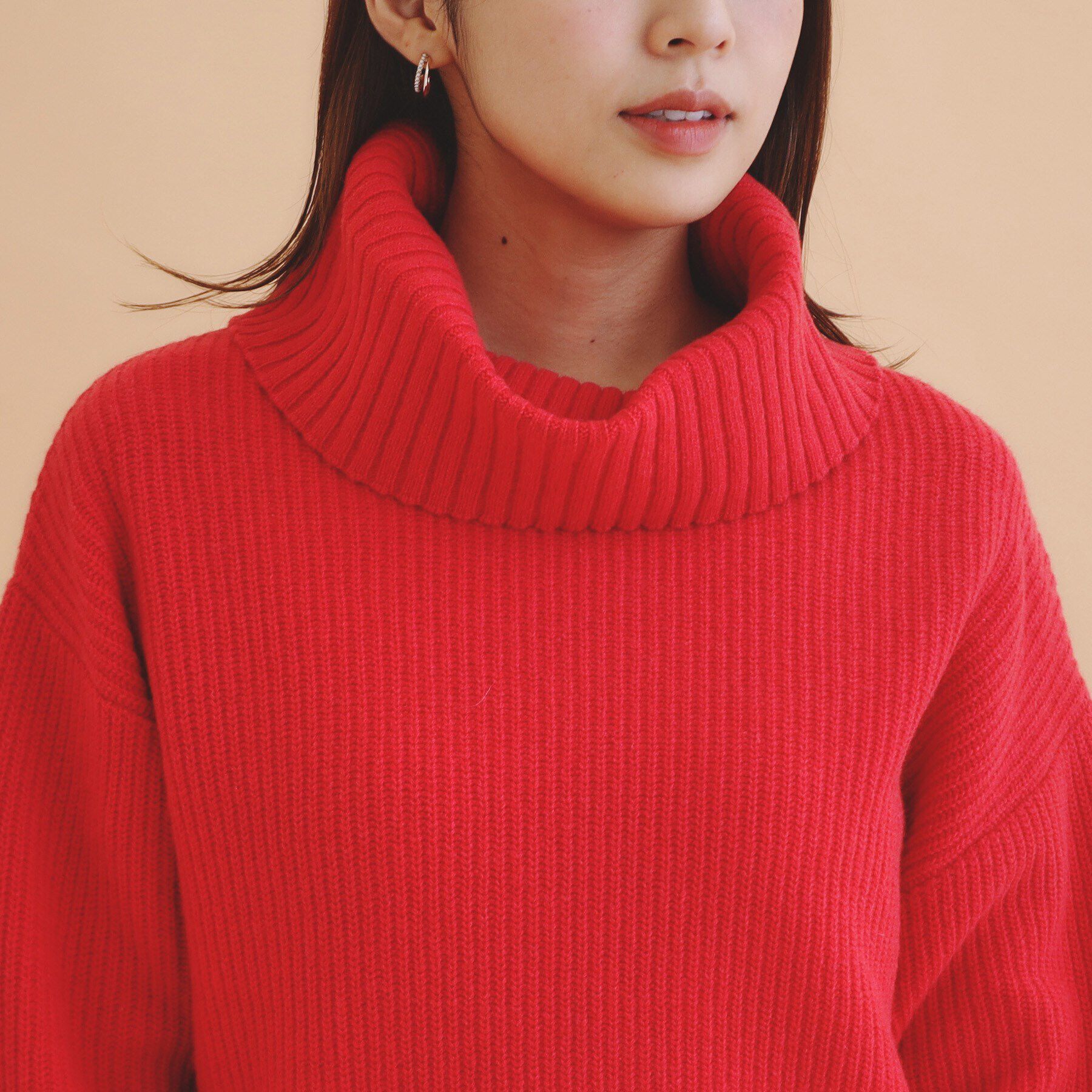 index「オフタートルニット【洗える】」|ニット・セーター|