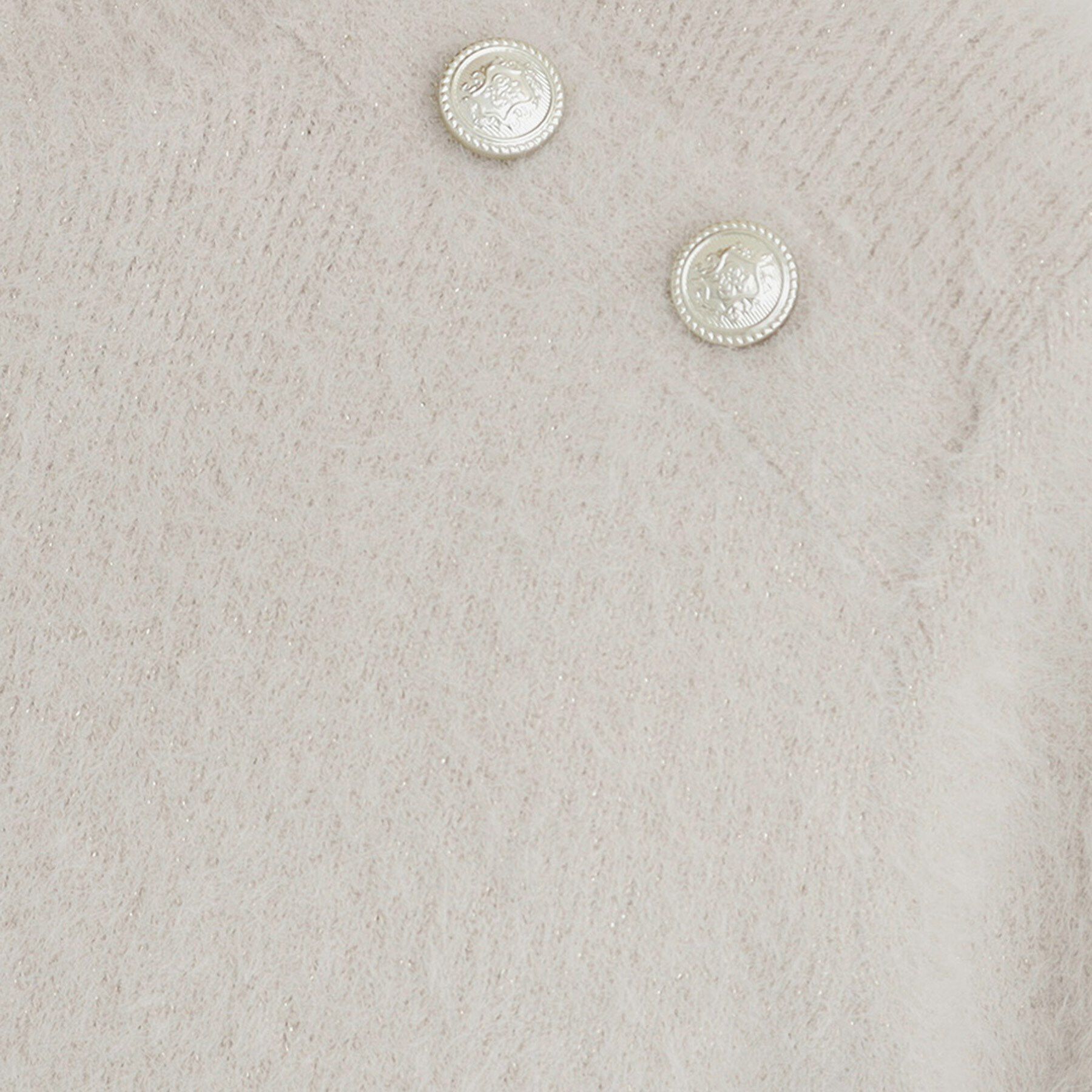 index「ゴールドボタンパフスリーブラメフェザーニット【洗濯機洗い可】」|ニット・セーター|