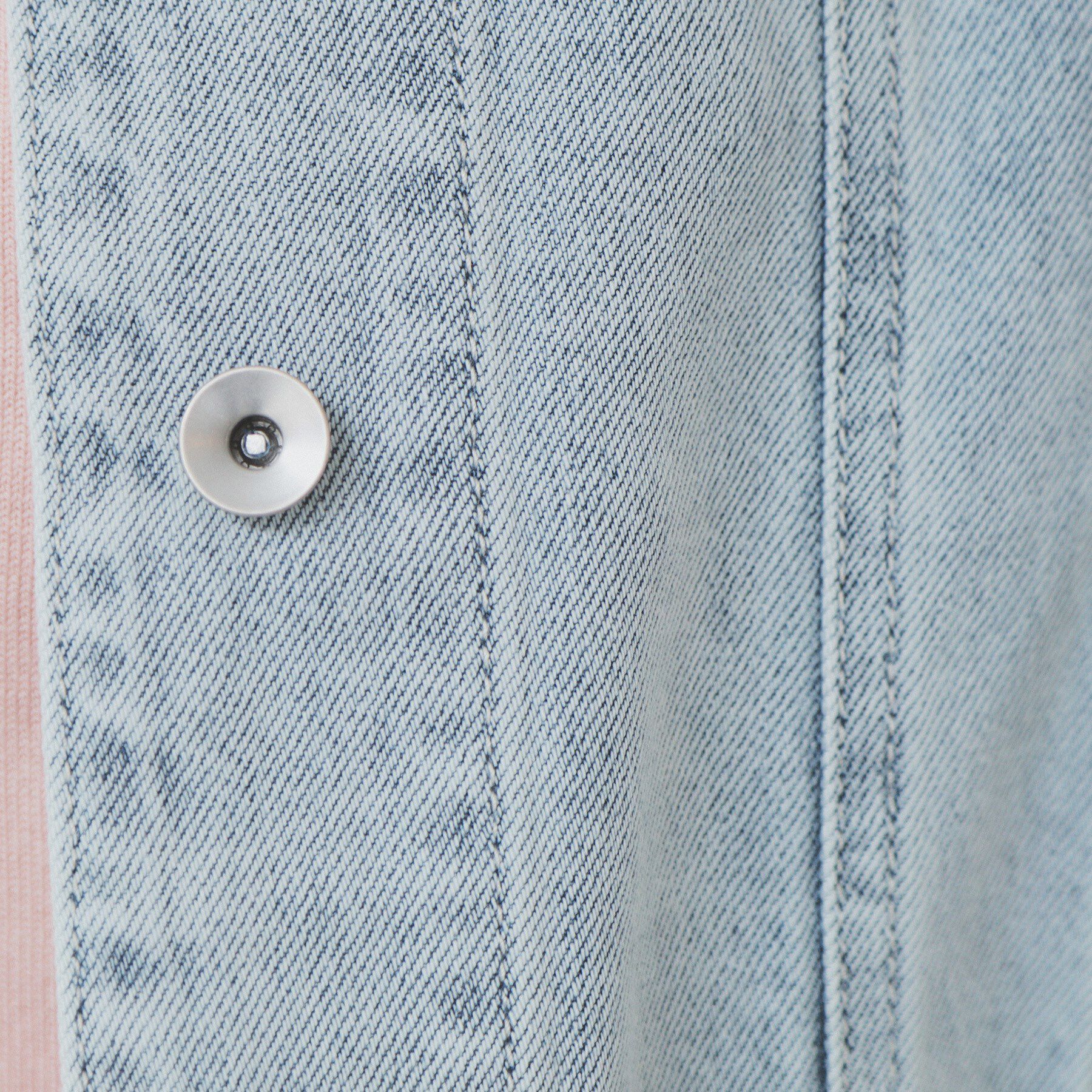 index「ノーカラーGジャン【洗濯機洗い可】」|デニムジャケット|