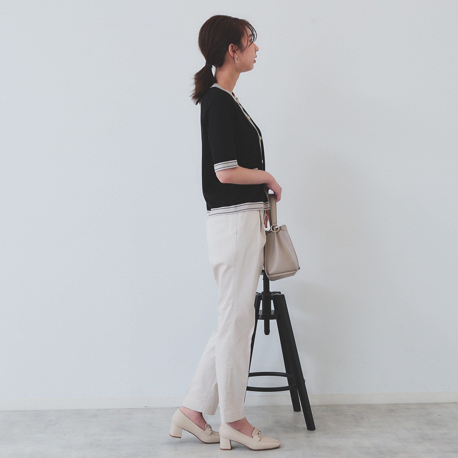 index「《6色展開/XS-LLサイズ》コンパクトストレッチテーパードパンツ【洗濯機洗い可/吸水速乾/透け防止」|その他|