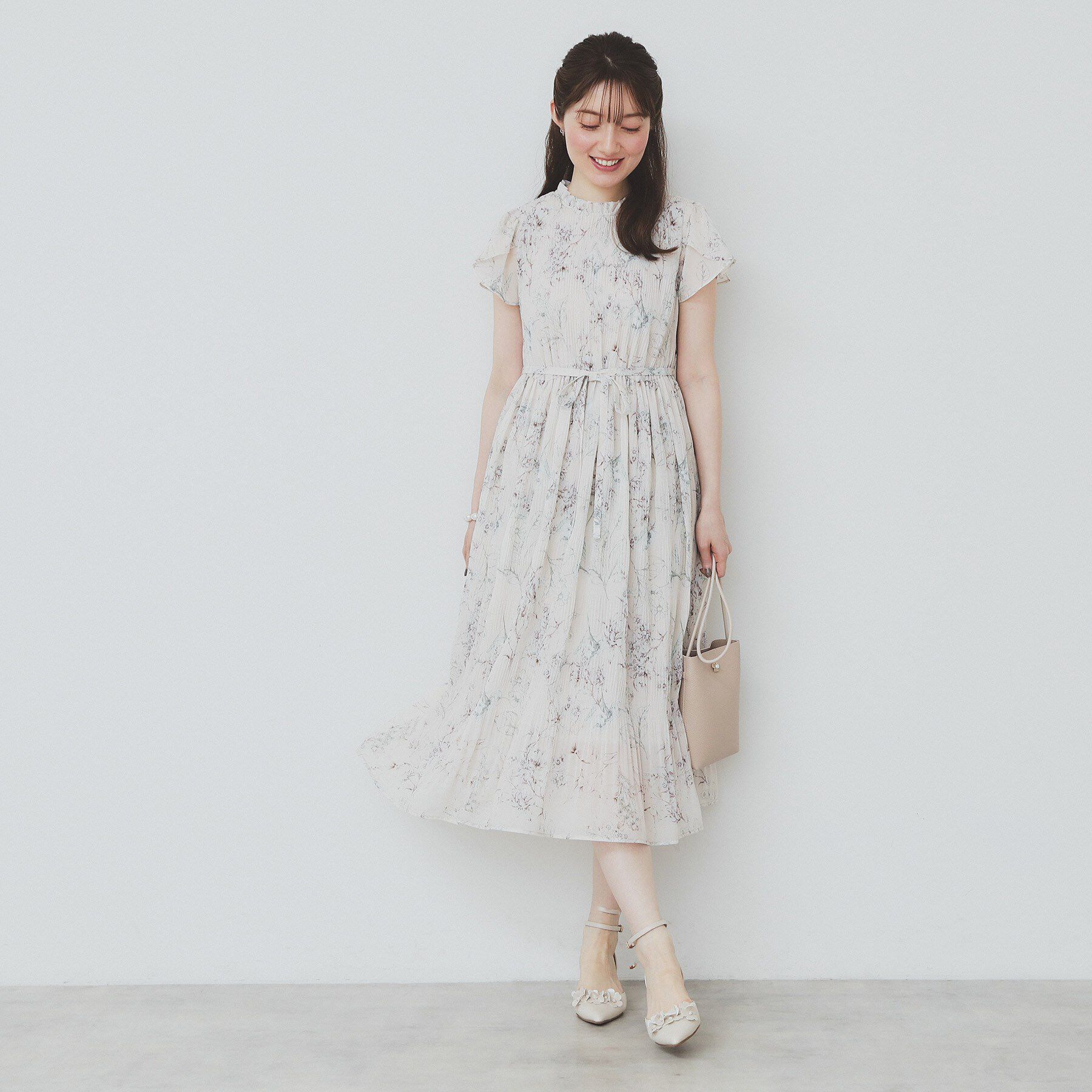 index「マジョリカフレアワンピース【洗濯機洗い可】」|ワンピース|