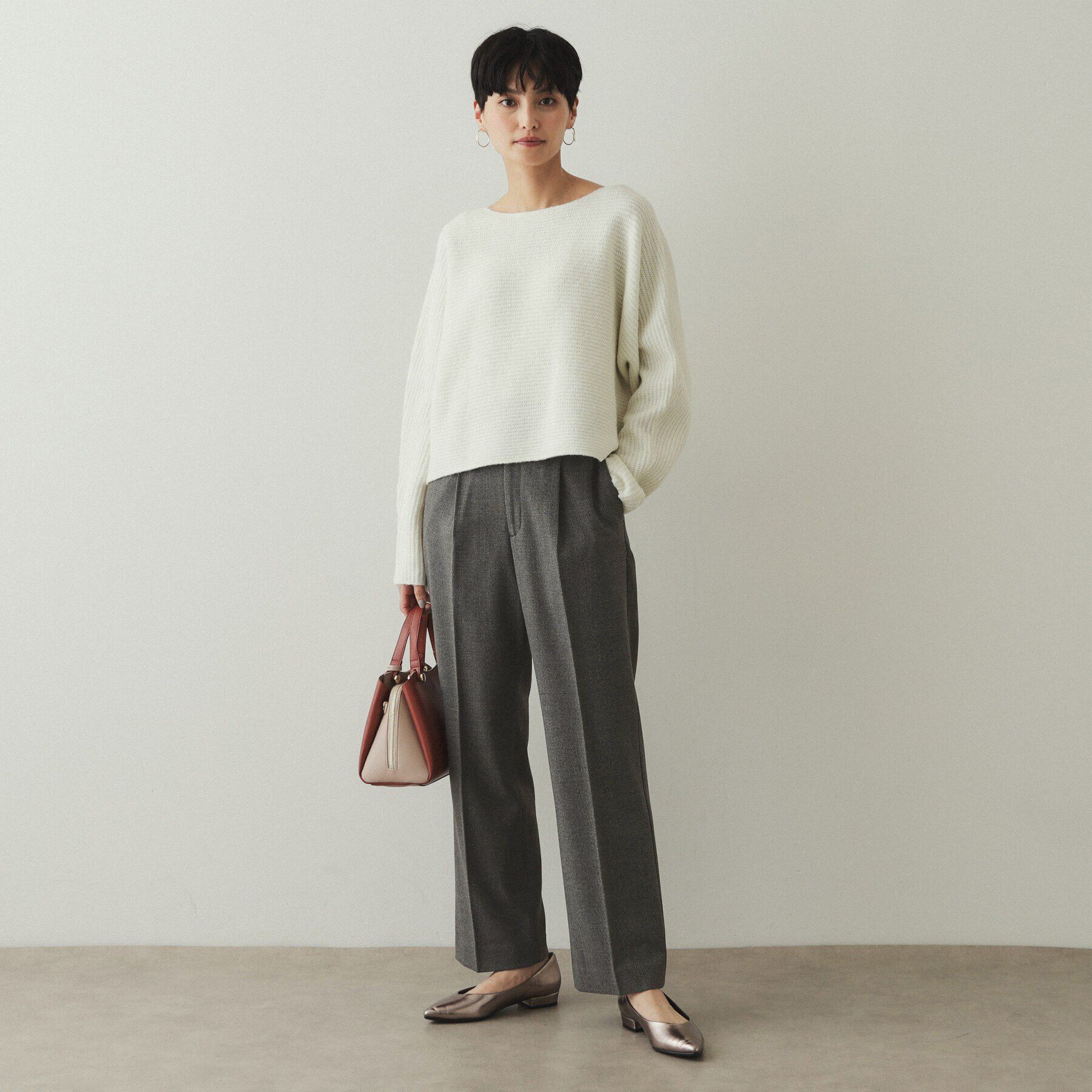 OPAQUE.CLIP「《S-LLsize》裏起毛ストレッチフレアパンツ【吸湿発熱/洗濯機洗い可】」|その他|