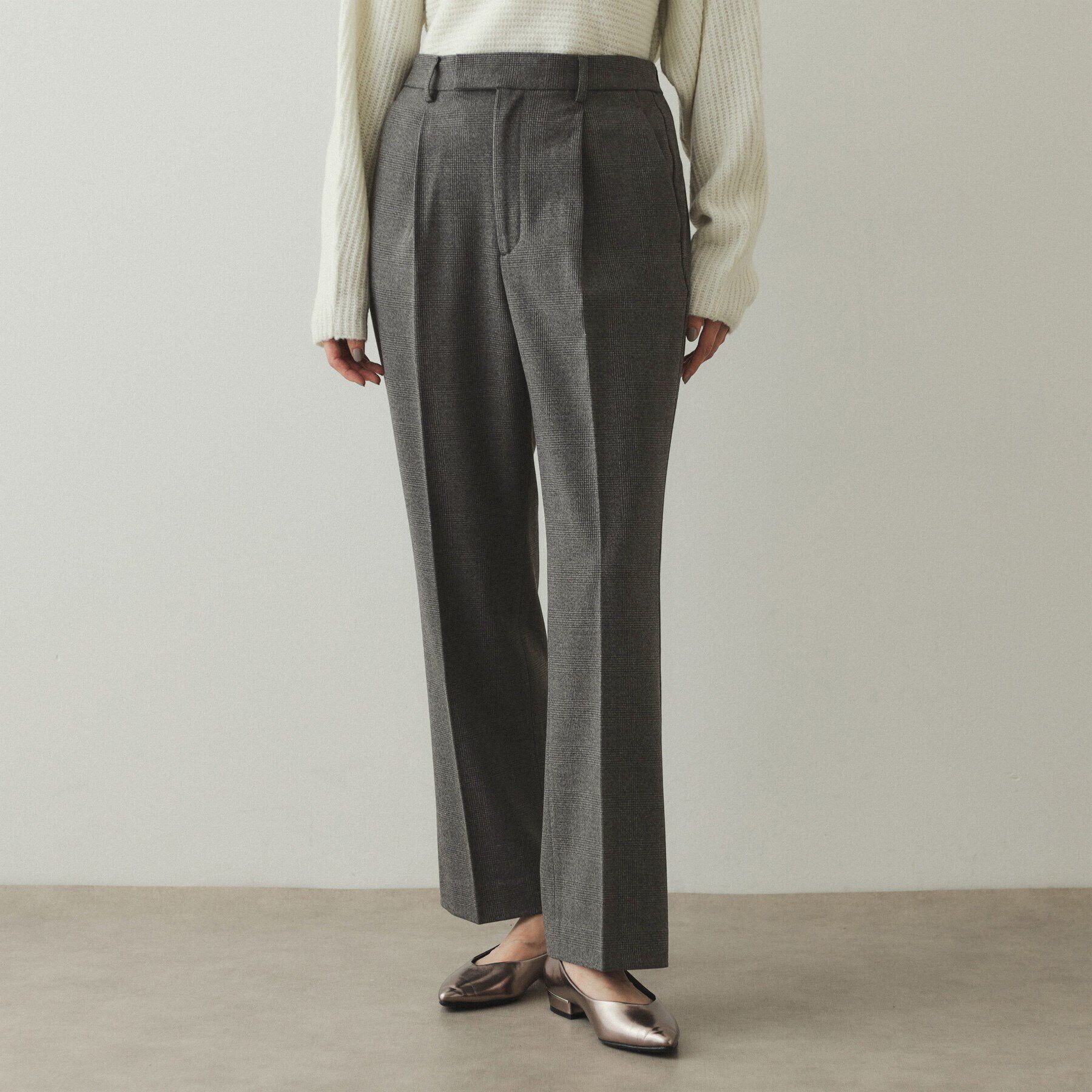 OPAQUE.CLIP「《S-LLsize》裏起毛ストレッチフレアパンツ【吸湿発熱/洗濯機洗い可】」|その他|