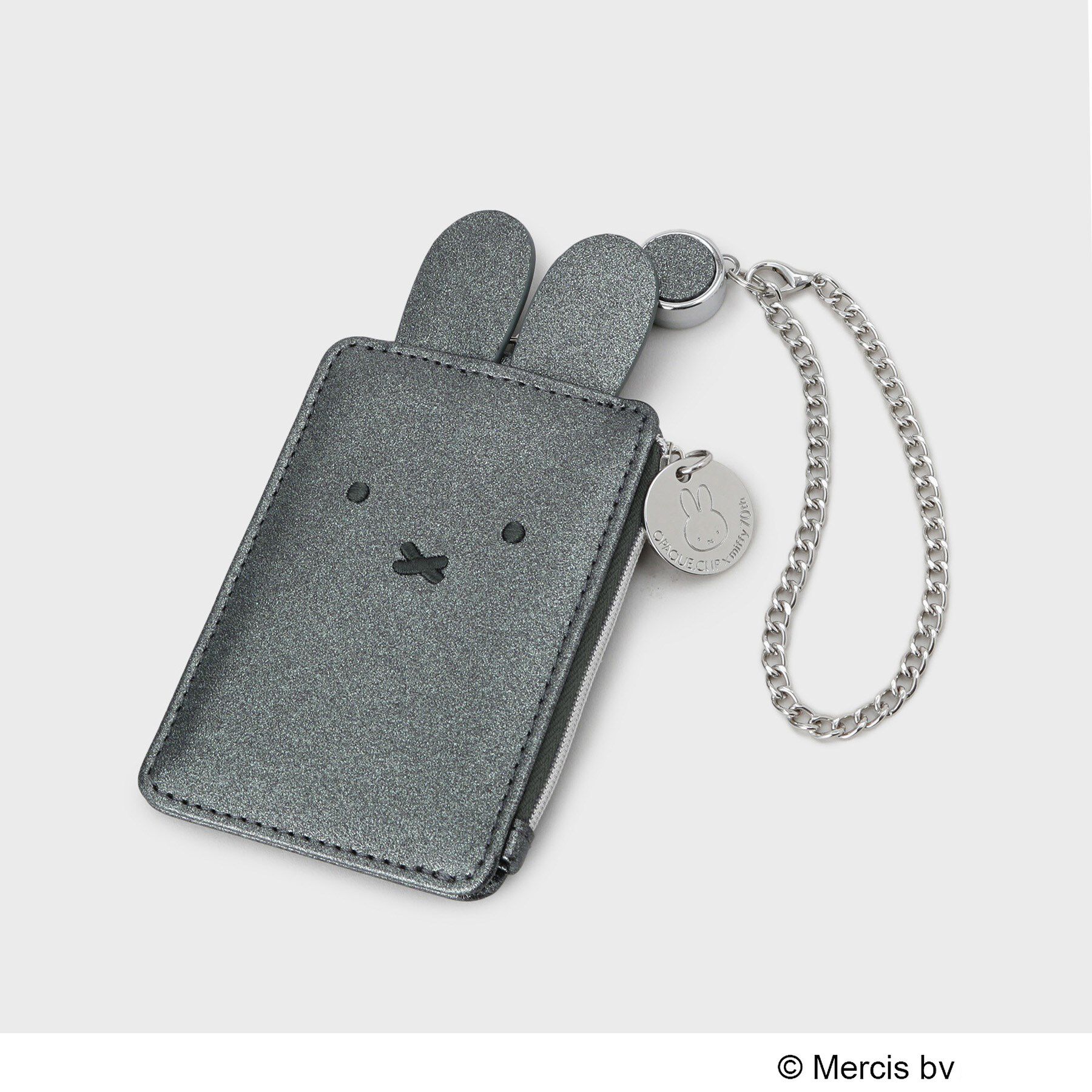 OPAQUE.CLIP「【新色追加！】miffy ｘ OPAQUE.CLIP リールパスケース」|その他|ブラックシルバー(1