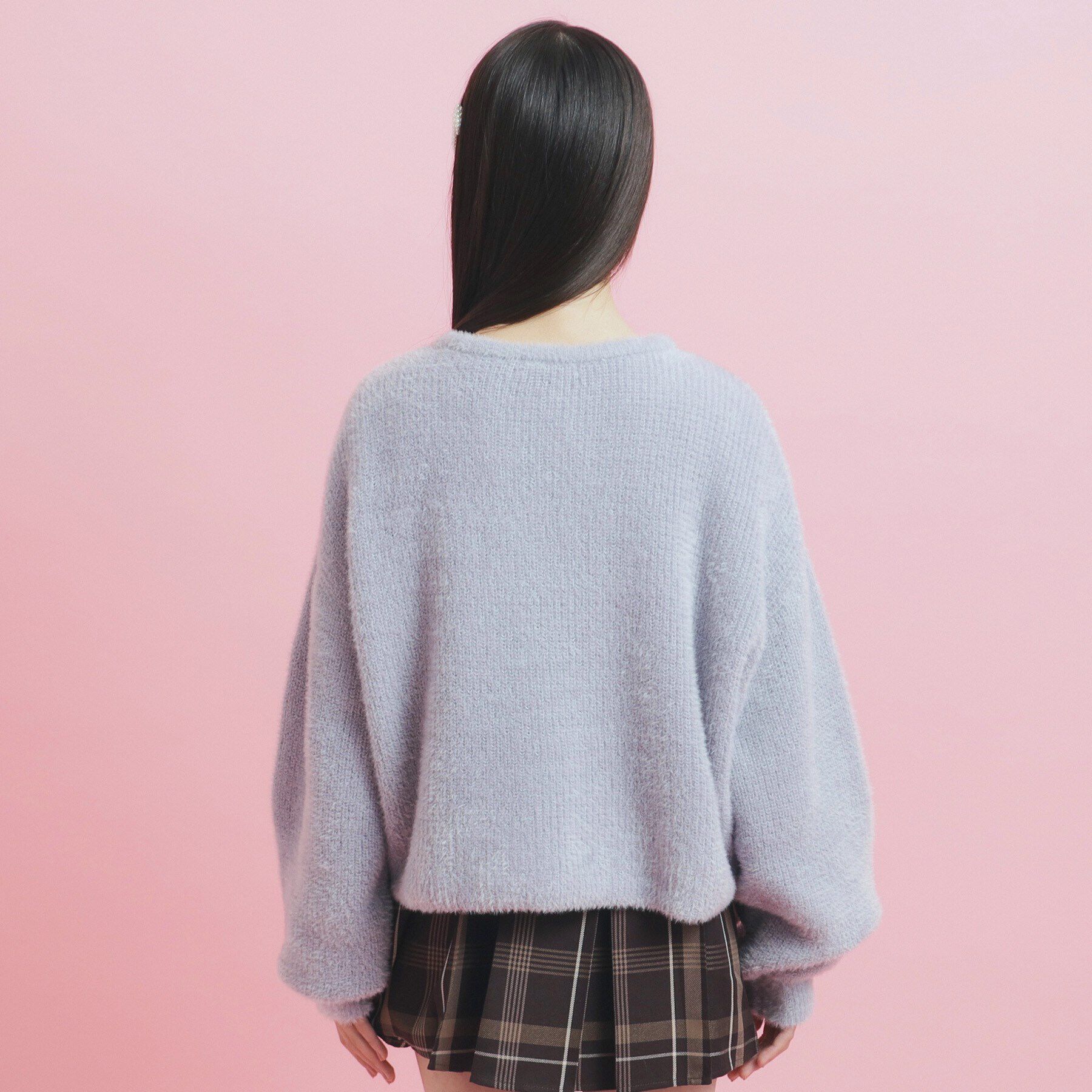 PINK-latte「ドロストニット＆ロングＴシャツセット」|ニット・セーター|