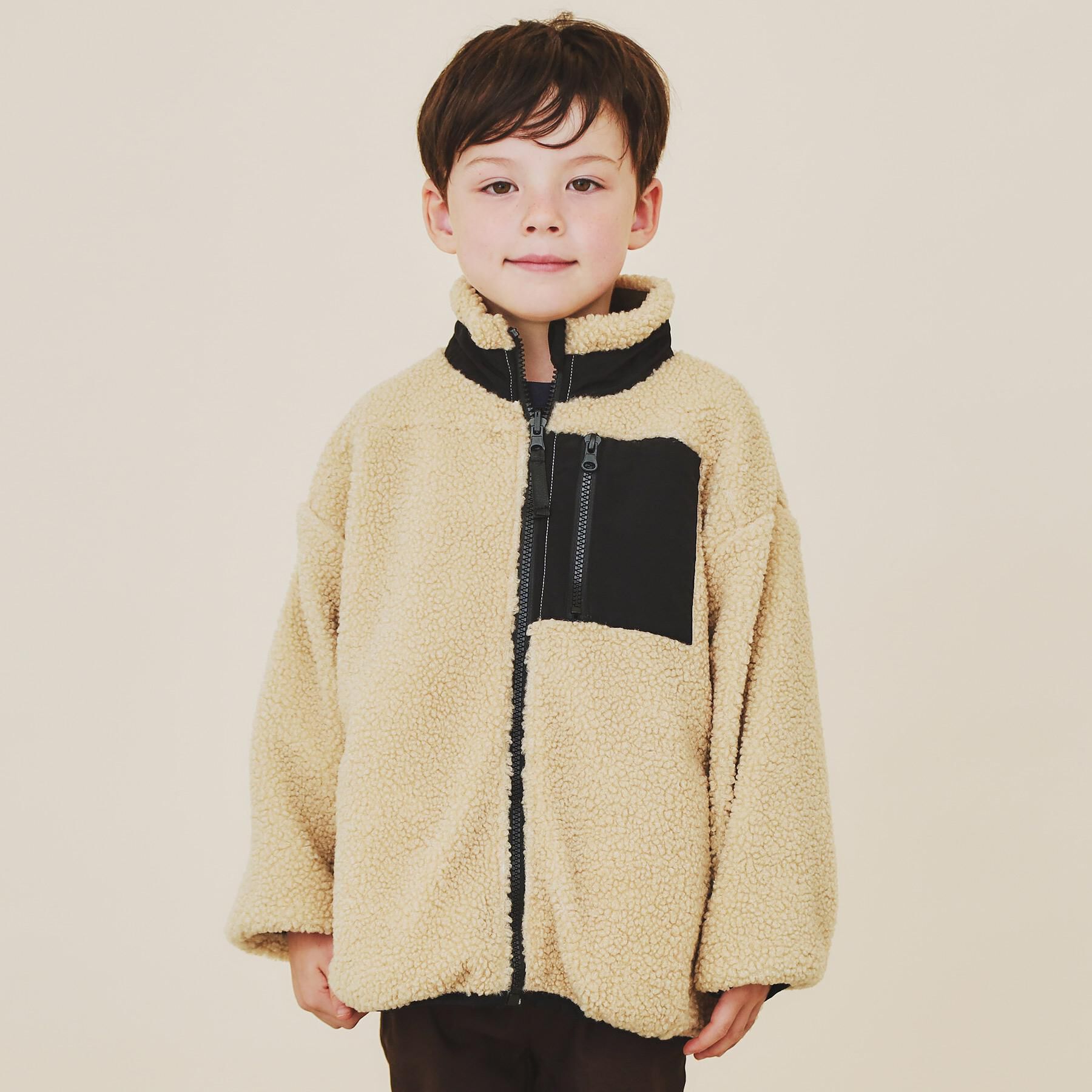 THE SHOP TK「【110－160】ボアリバーシブブルゾン/洗濯機OK」|ブルゾン・スタジャン|