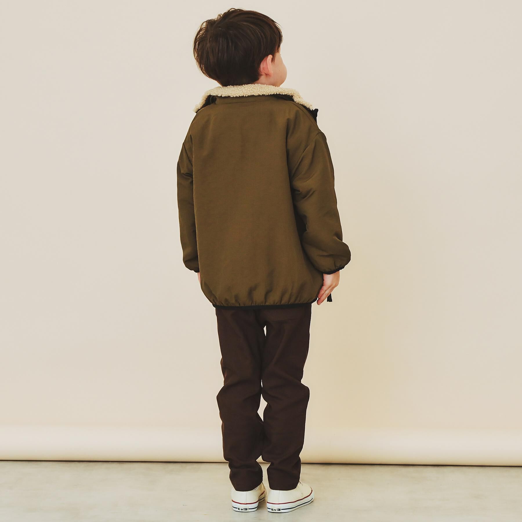 THE SHOP TK「【110－160】ボアリバーシブブルゾン/洗濯機OK」|ブルゾン・スタジャン|