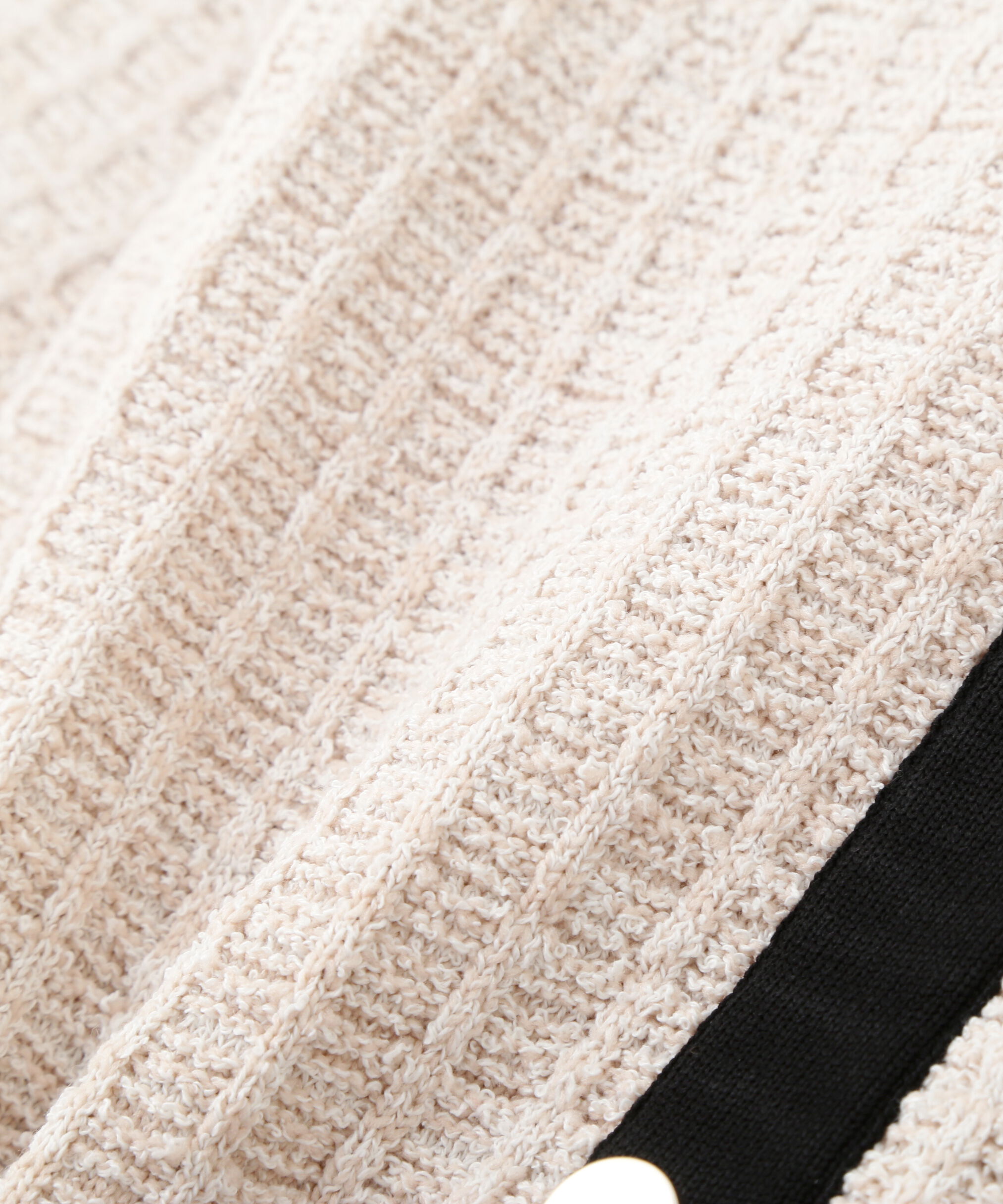  「ミックスツイード切替ニットワンピース」|ワンピース|