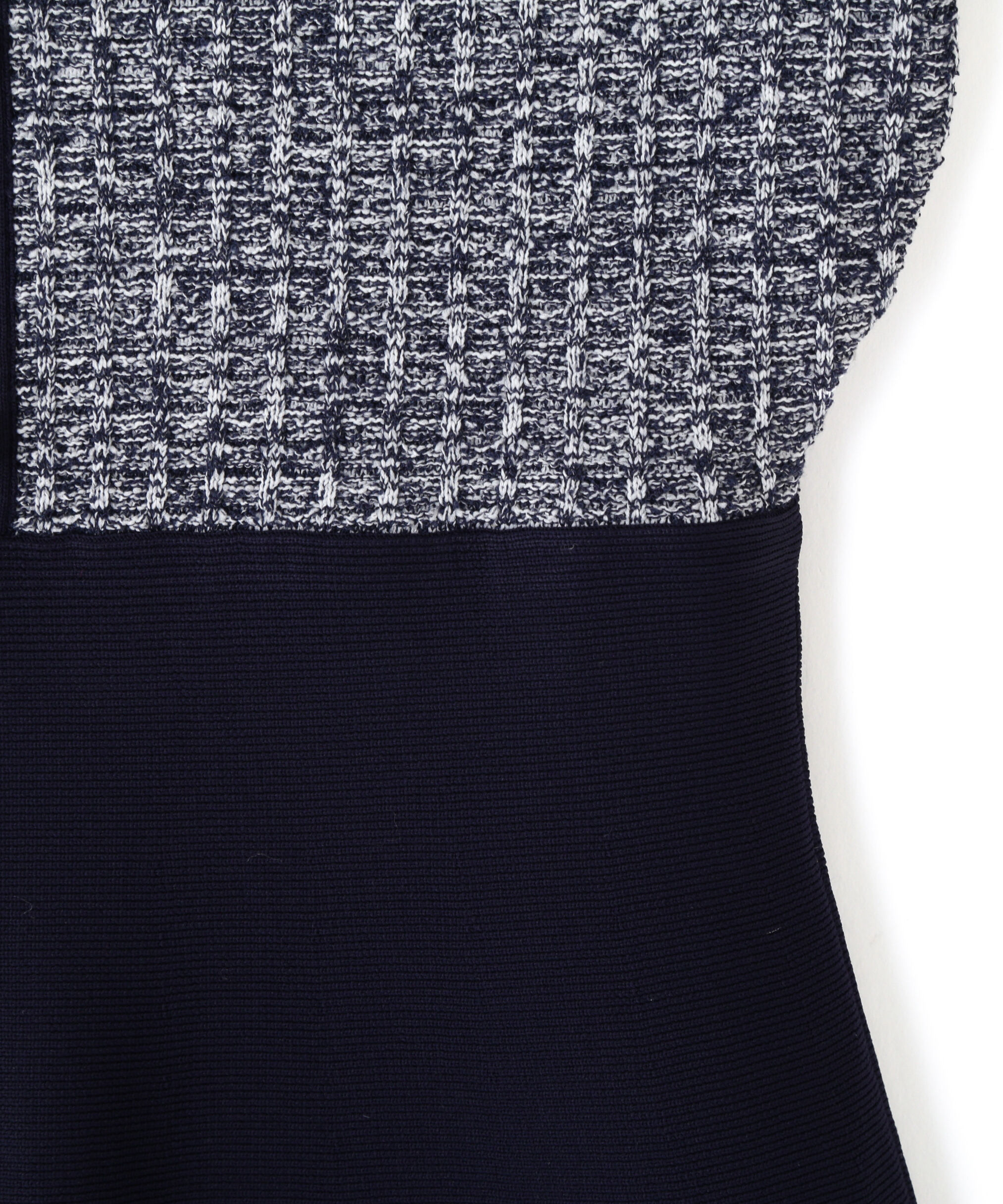  「ミックスツイード切替ニットワンピース」|ワンピース|