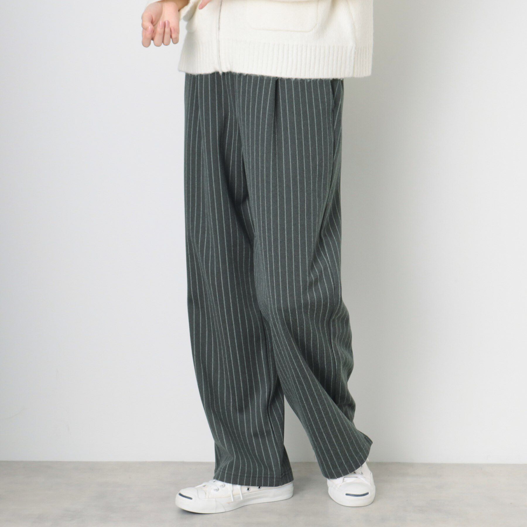 Dessin「【後ろウエストゴム・洗える】リラックスワイドパンツ（XS～L）」|その他|