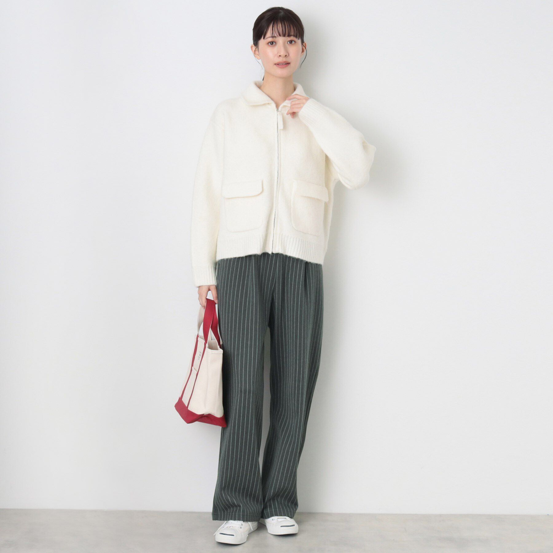 Dessin「【後ろウエストゴム・洗える】リラックスワイドパンツ（XS～L）」|その他|