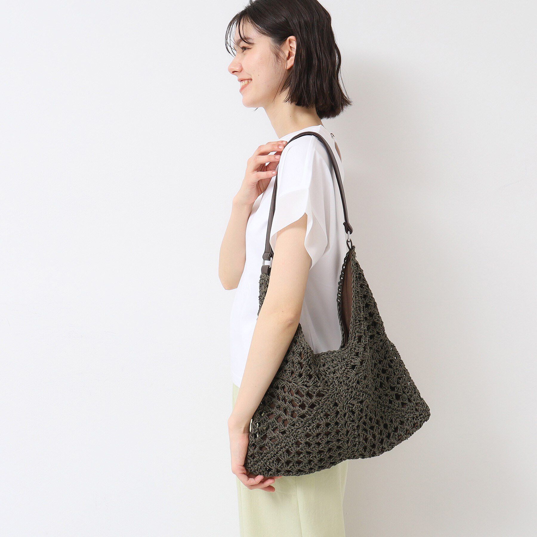 Dessin「【軽量】透かし編ペーパーショルダーバッグ」|ショルダー・メッセンジャー|