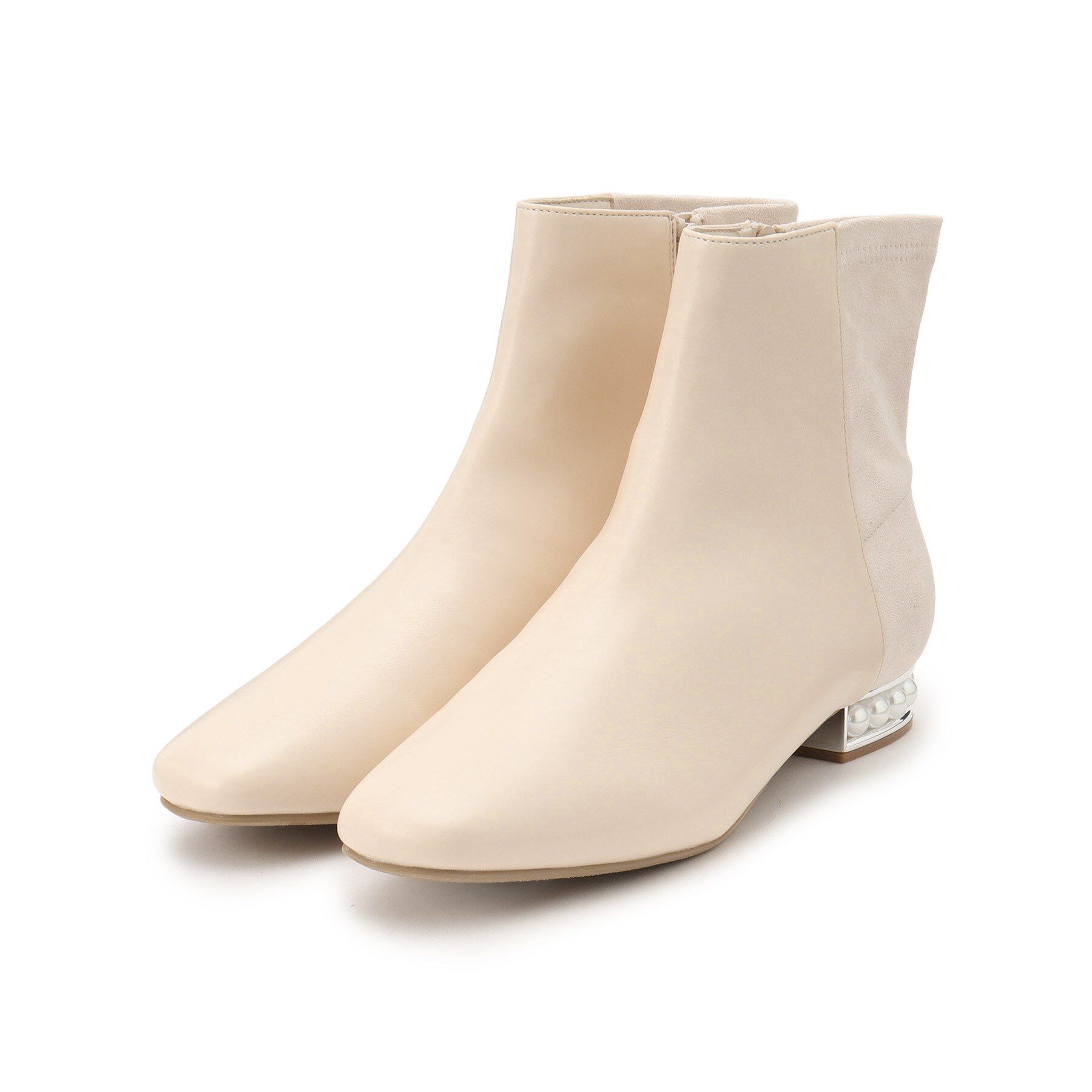 ESPERANZA「パール調ヒールショートブーツ」|ショートブーツ|ｱｲﾎﾞﾘｰ(004)