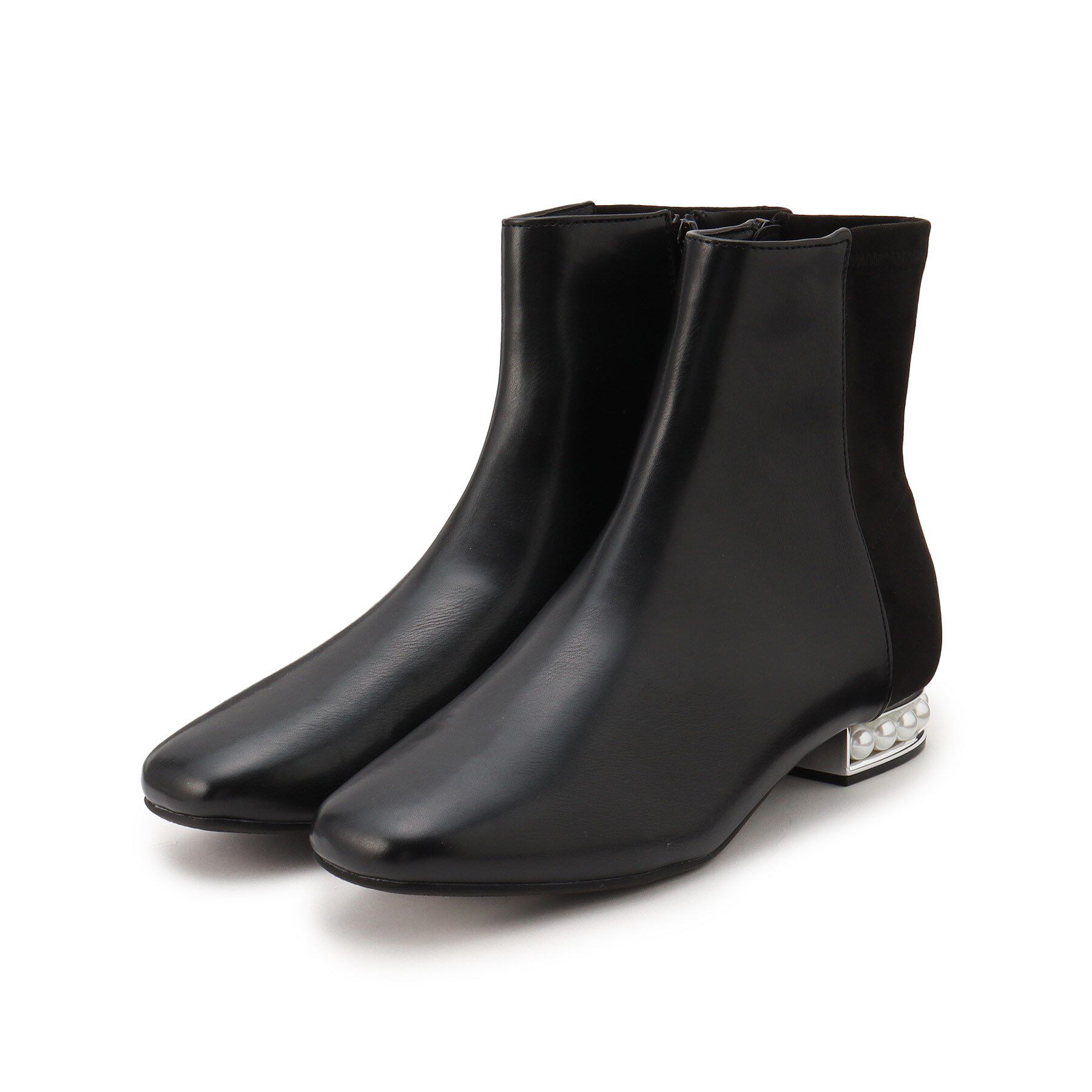 ESPERANZA「パール調ヒールショートブーツ」|ショートブーツ|