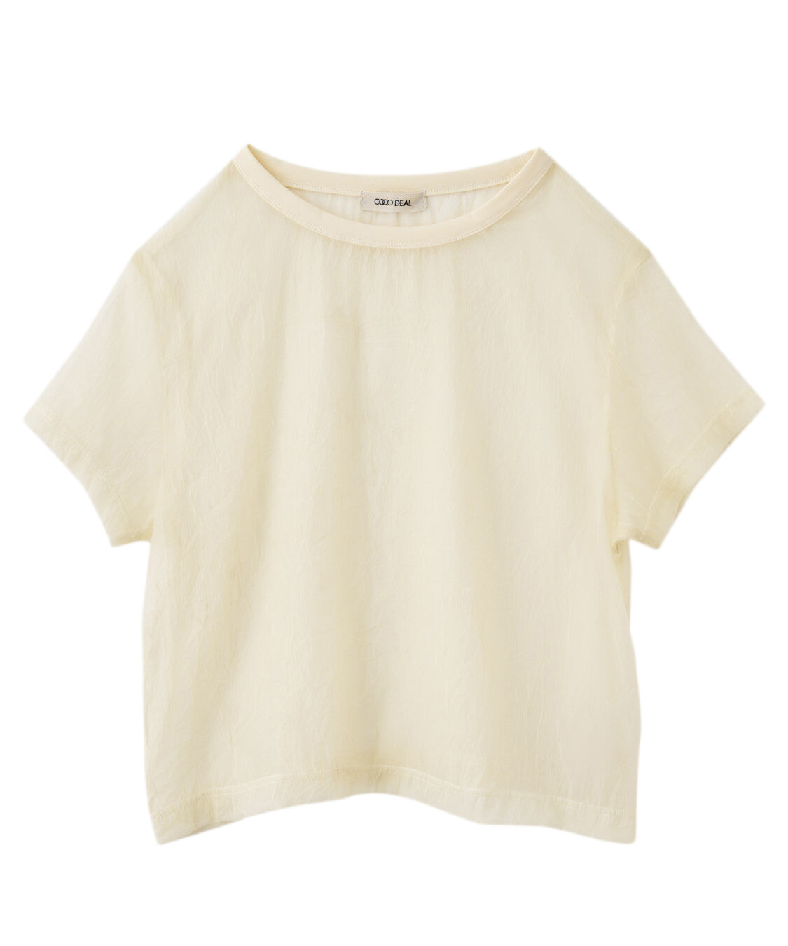 COCO DEAL「シアーワッシャーTライクブラウス」|シャツ・ブラウス|アイボリー