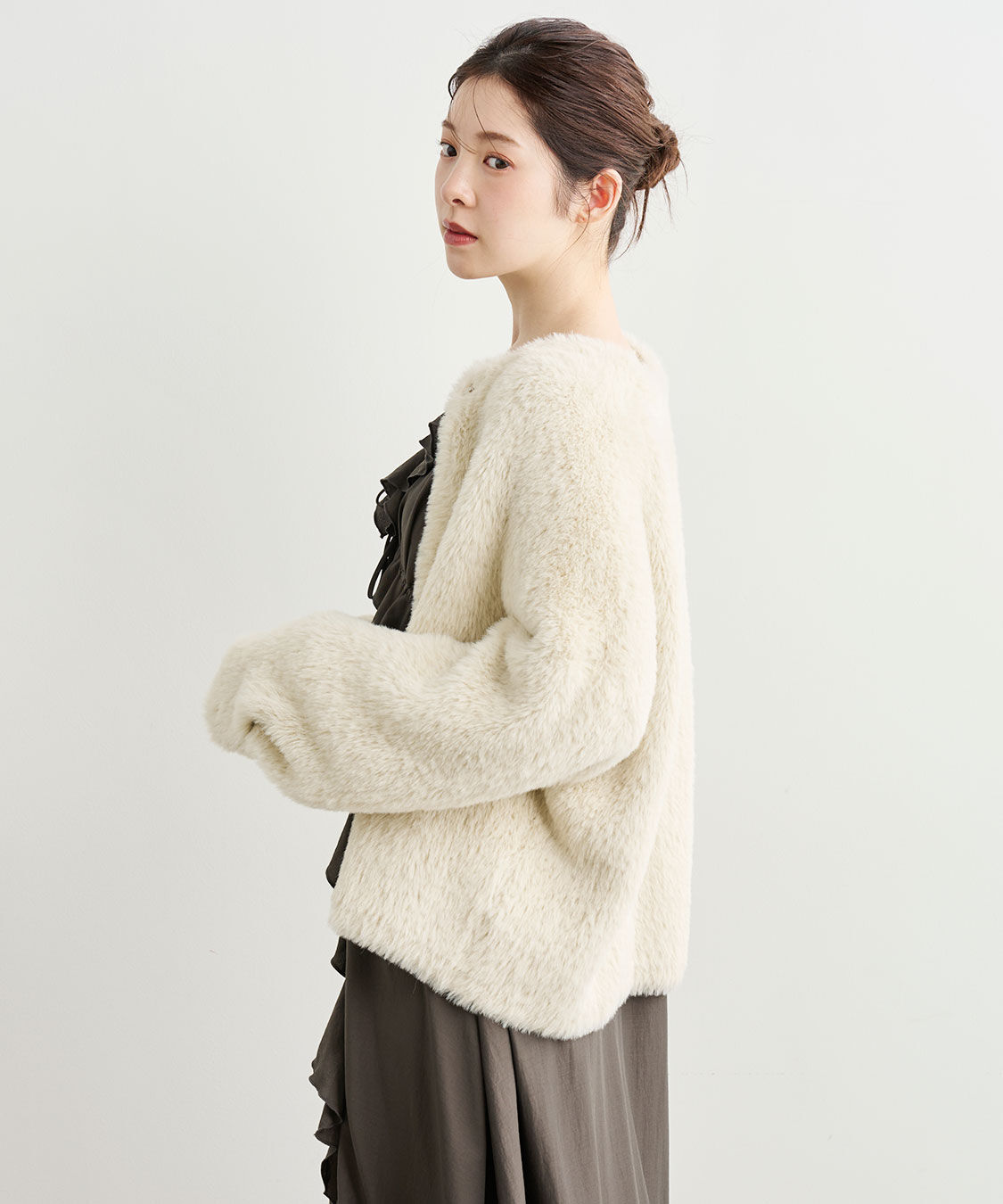 ダブルフェイスフェザーニットアウター（COCO DEAL）｜ルミネの