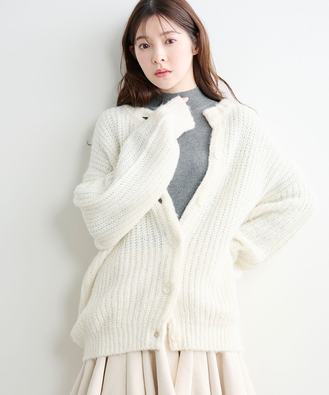 COCO DEAL「ローゲージボリュームカーディガン」|ニット・セーター|