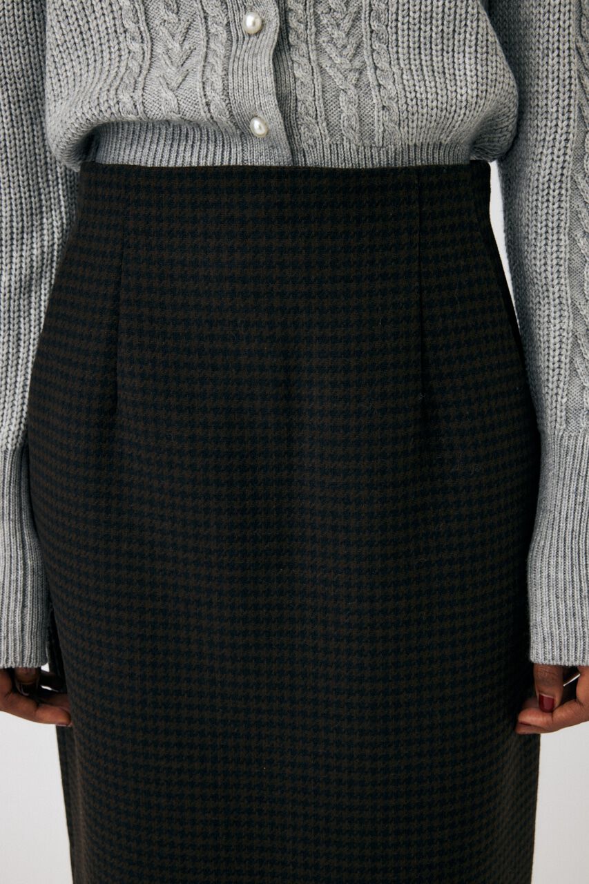 MOUSSY「HOUNDSTOOTH PENCIL スカート」|スカート|