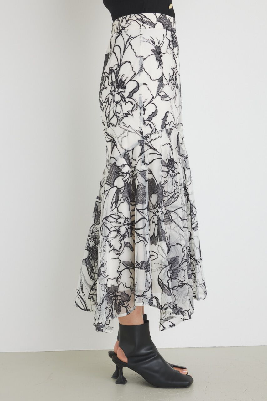 rienda「ウェーブラインJ/WマーメイドSK」|スカート|