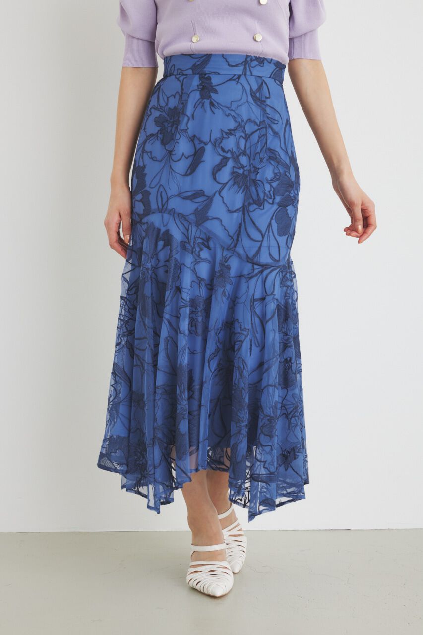 rienda「ウェーブラインJ/WマーメイドSK」|スカート|