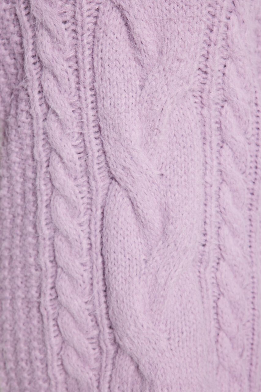 rienda「ケーブルデザインknit ミニ OP」|ワンピース|