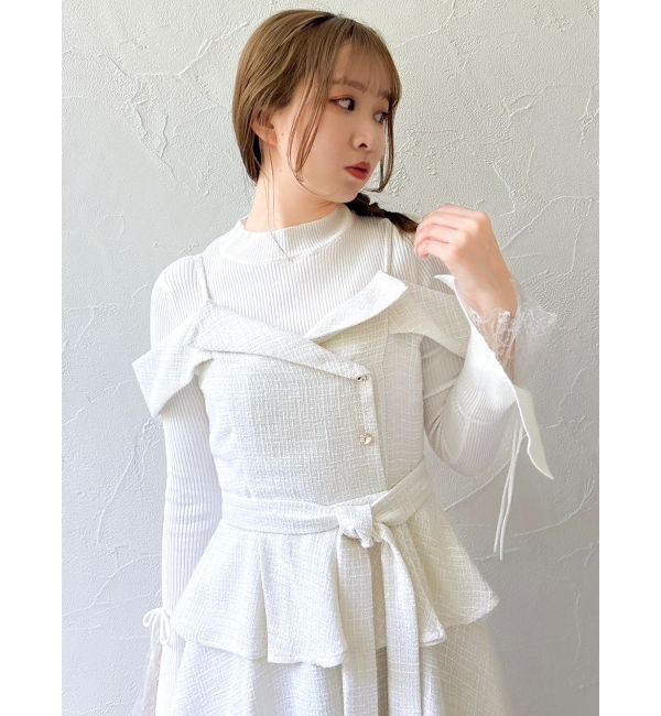 dazzlin「オフショルアシメトレンチワンピース」|ワンピース|