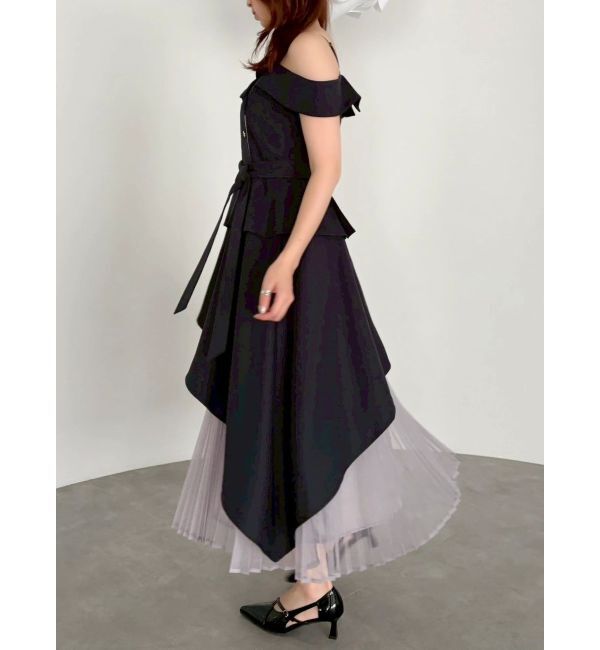 dazzlin「オフショルアシメトレンチワンピース」|ワンピース|