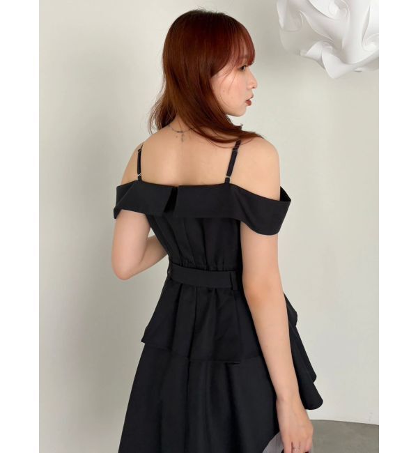 dazzlin「オフショルアシメトレンチワンピース」|ワンピース|