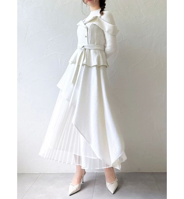 dazzlin「オフショルアシメトレンチワンピース」|ワンピース|