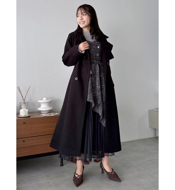 dazzlin「オフショルアシメトレンチワンピース」|ワンピース|