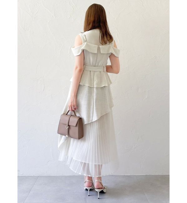 dazzlin「オフショルアシメトレンチワンピース」|ワンピース|