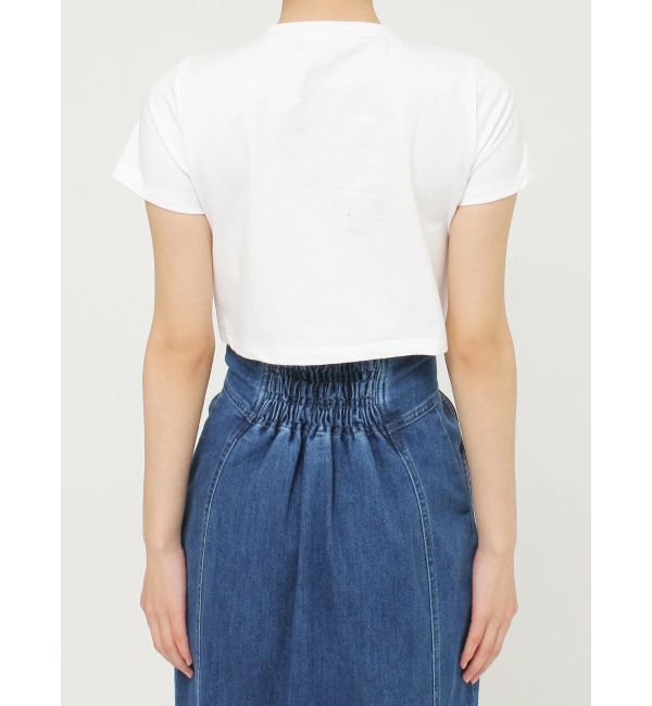 MERCURYDUO「クロップドパールロゴTシャツ」|Tシャツ・カットソー|