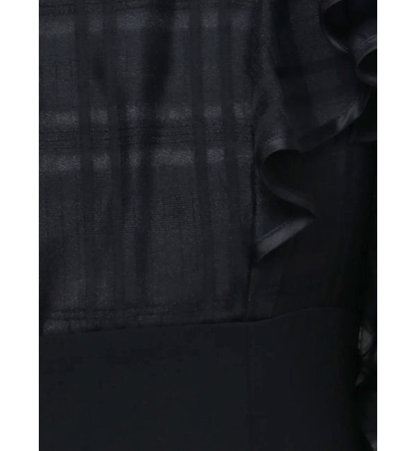 MERCURYDUO「2WAYシアーチェックラッフルドッキングワンピース」|ワンピース|