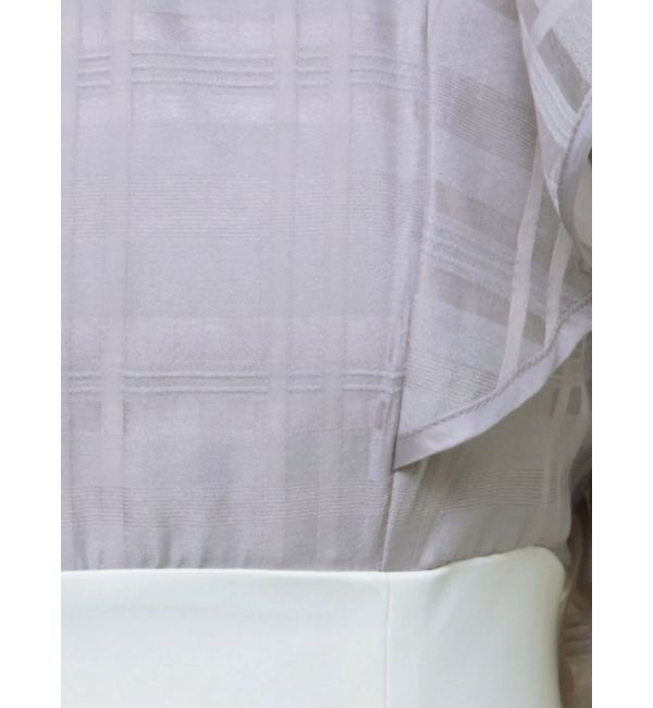 MERCURYDUO「2WAYシアーチェックラッフルドッキングワンピース」|ワンピース|