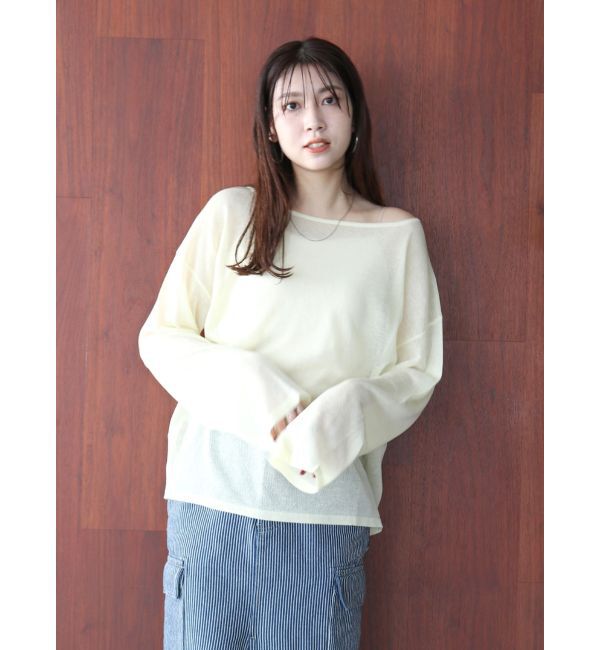 Ungrid「シアールーズカラーニット」|ニット・セーター|