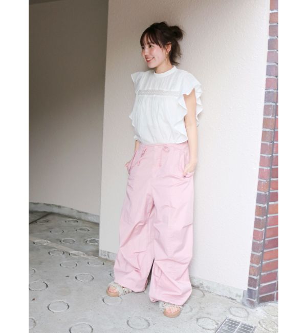 Ungrid「コットンノースリフリルブラウス」|シャツ・ブラウス|